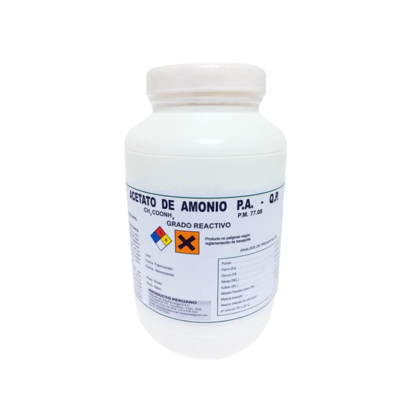 Acetato de Amonio P.A. - Induslab