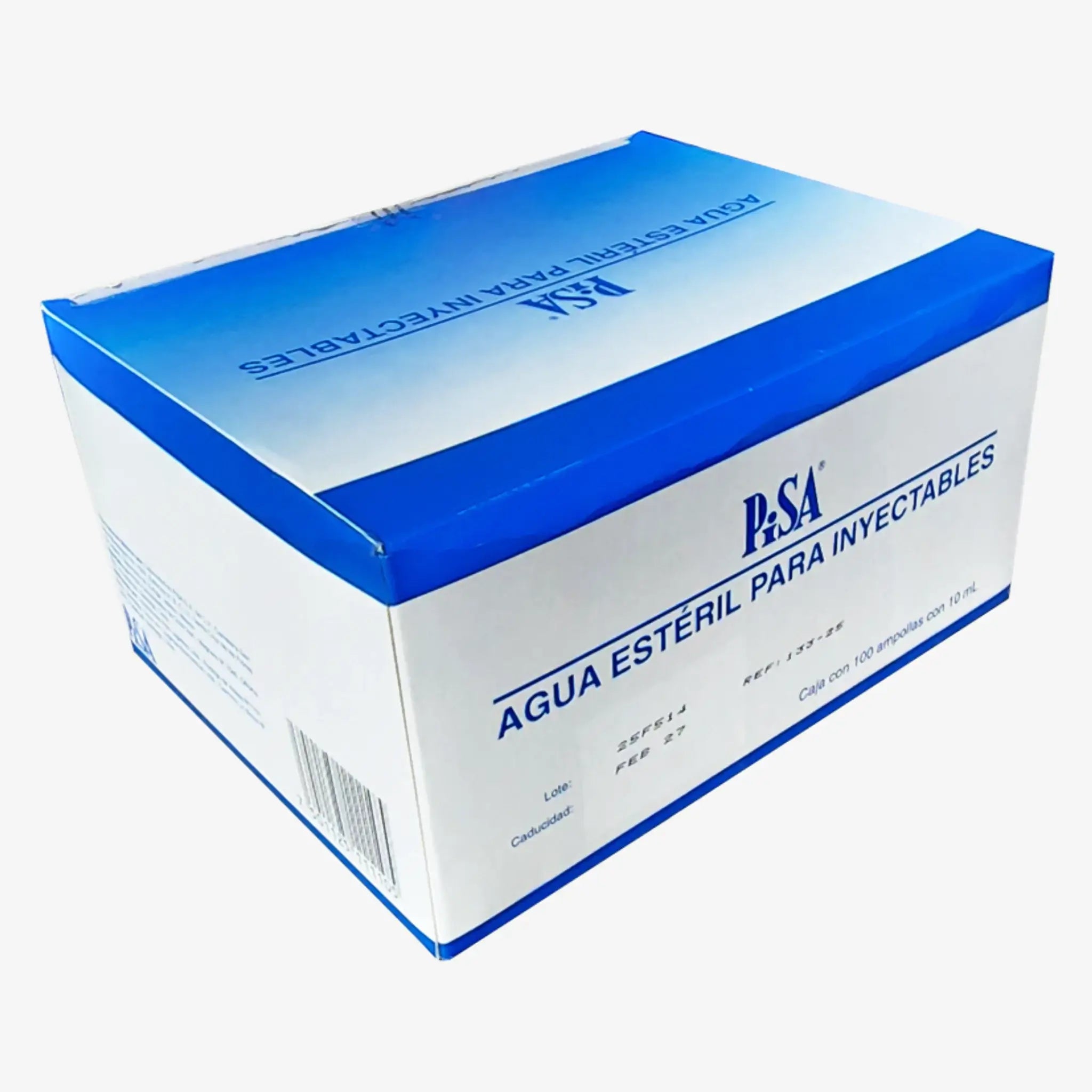 Agua Bidestilada en ampollas de 10ml. Insumos Médicos