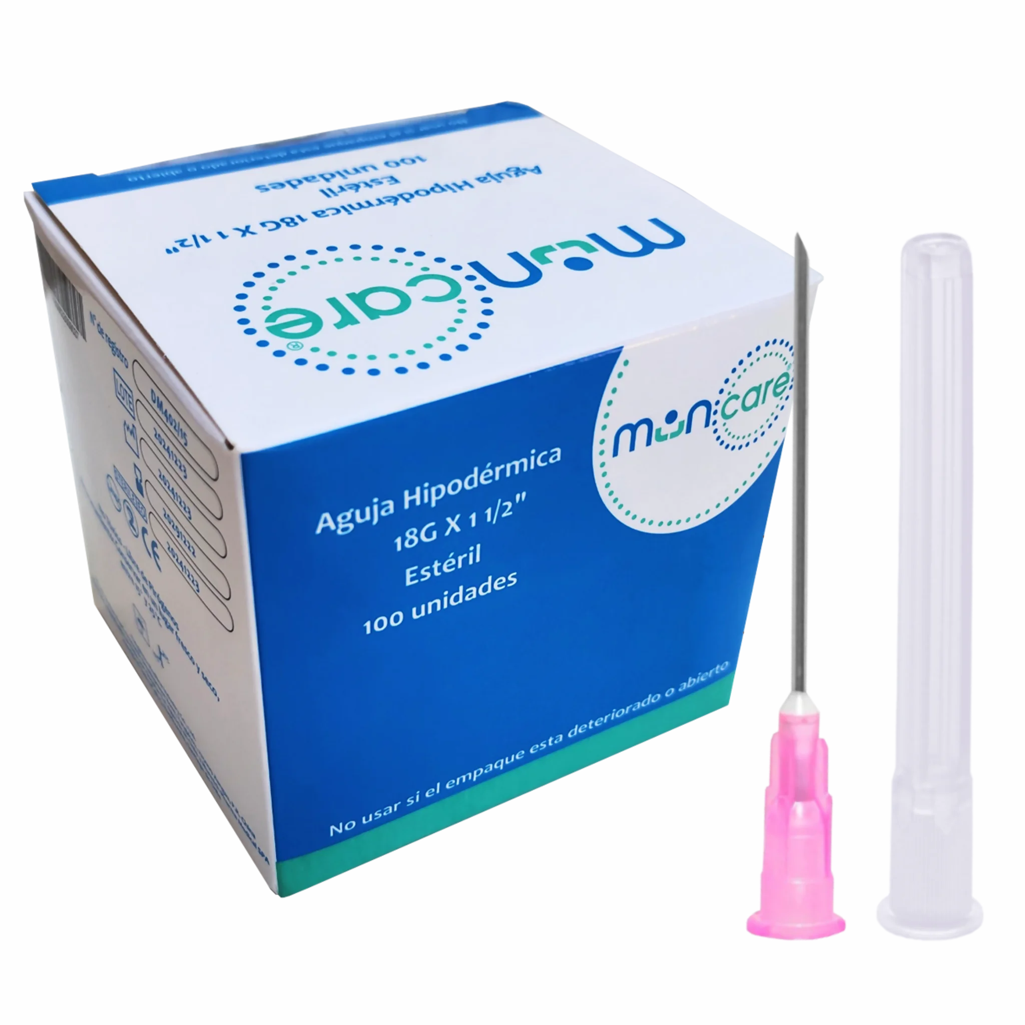 Aguja Hipodérmica 18G. Insumos Médicos