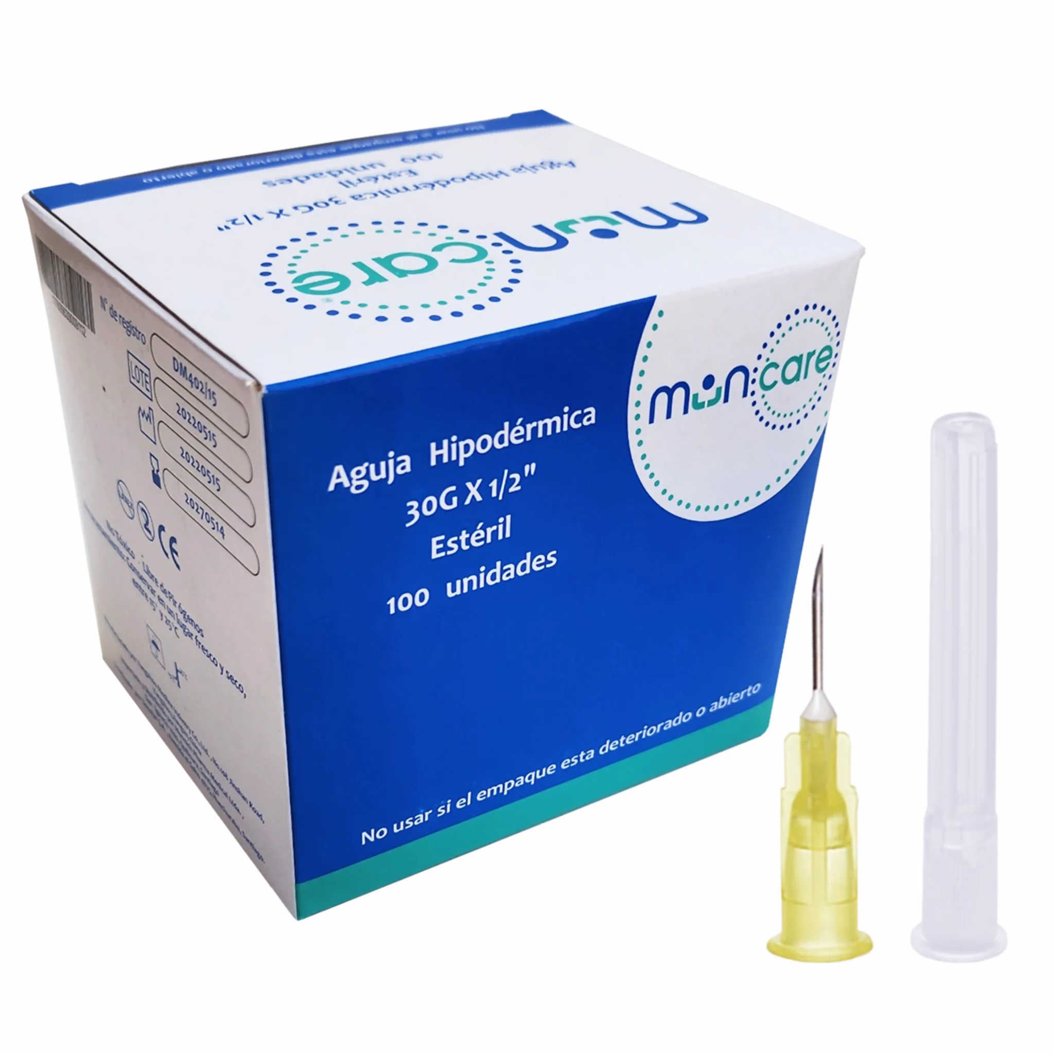 Aguja Hipodérmica 30G. Insumos Médicos