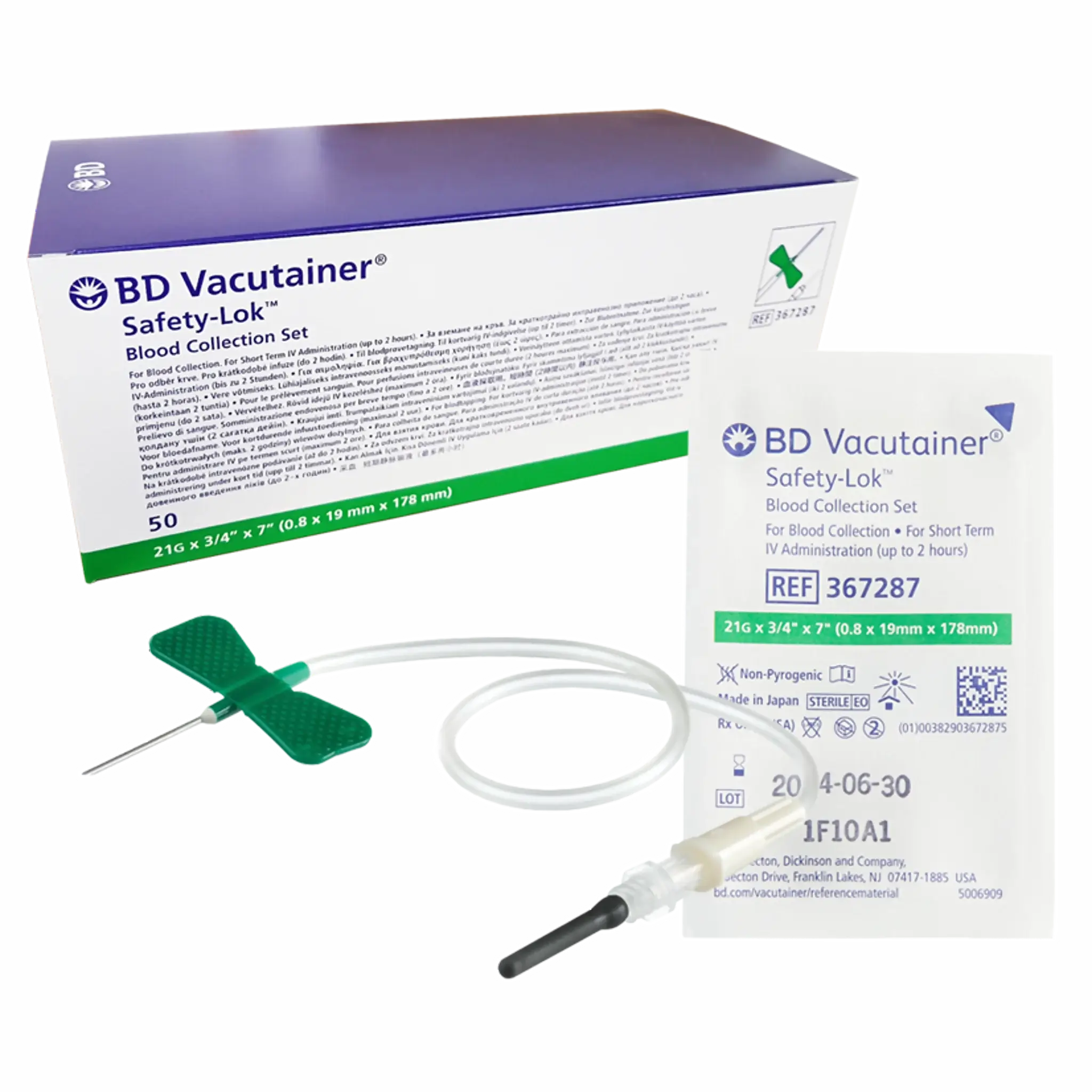 Aguja Mariposa Vacutainer N°21G. Insumos Médicos