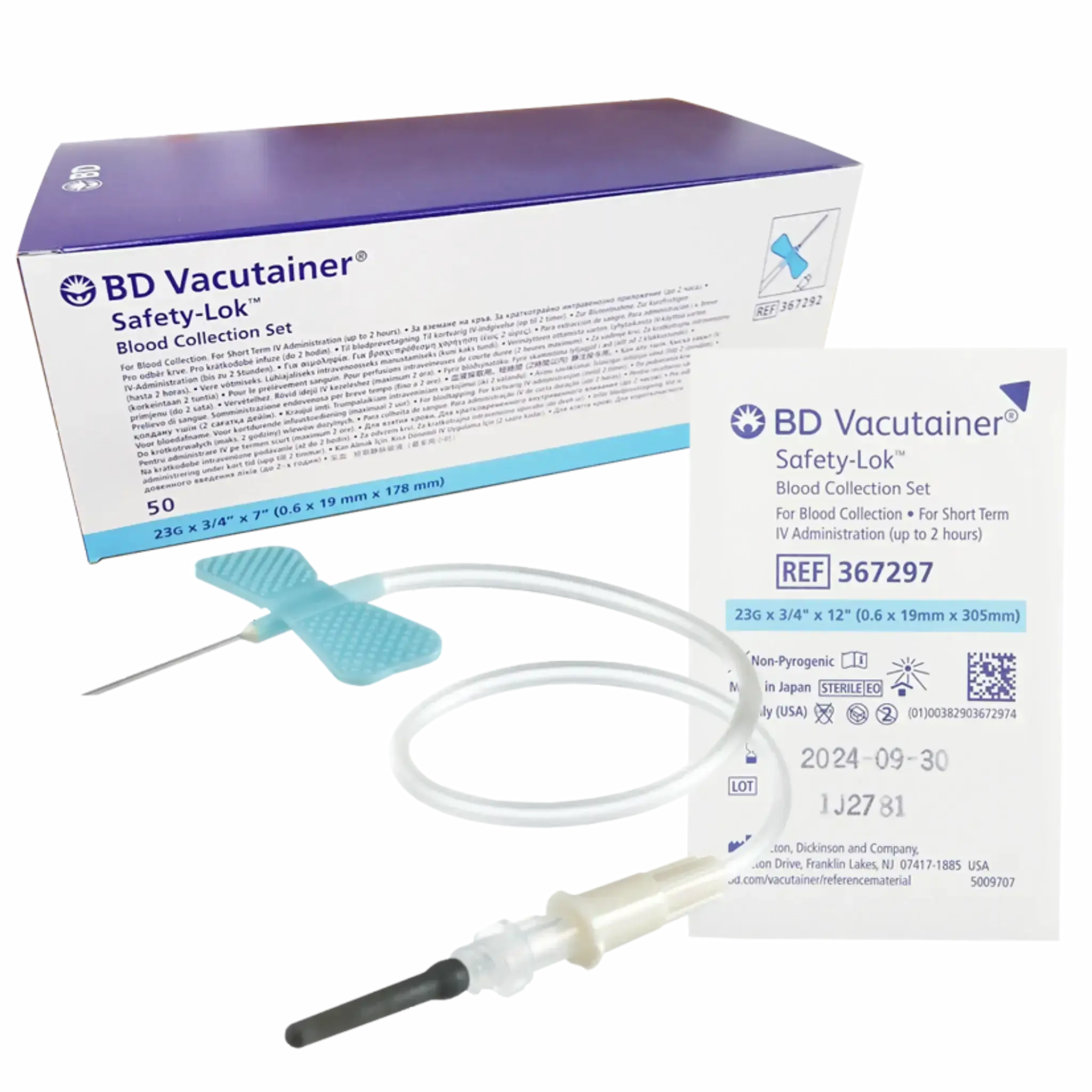 Aguja Mariposa Vacutainer N°23G. Insumos Médicos