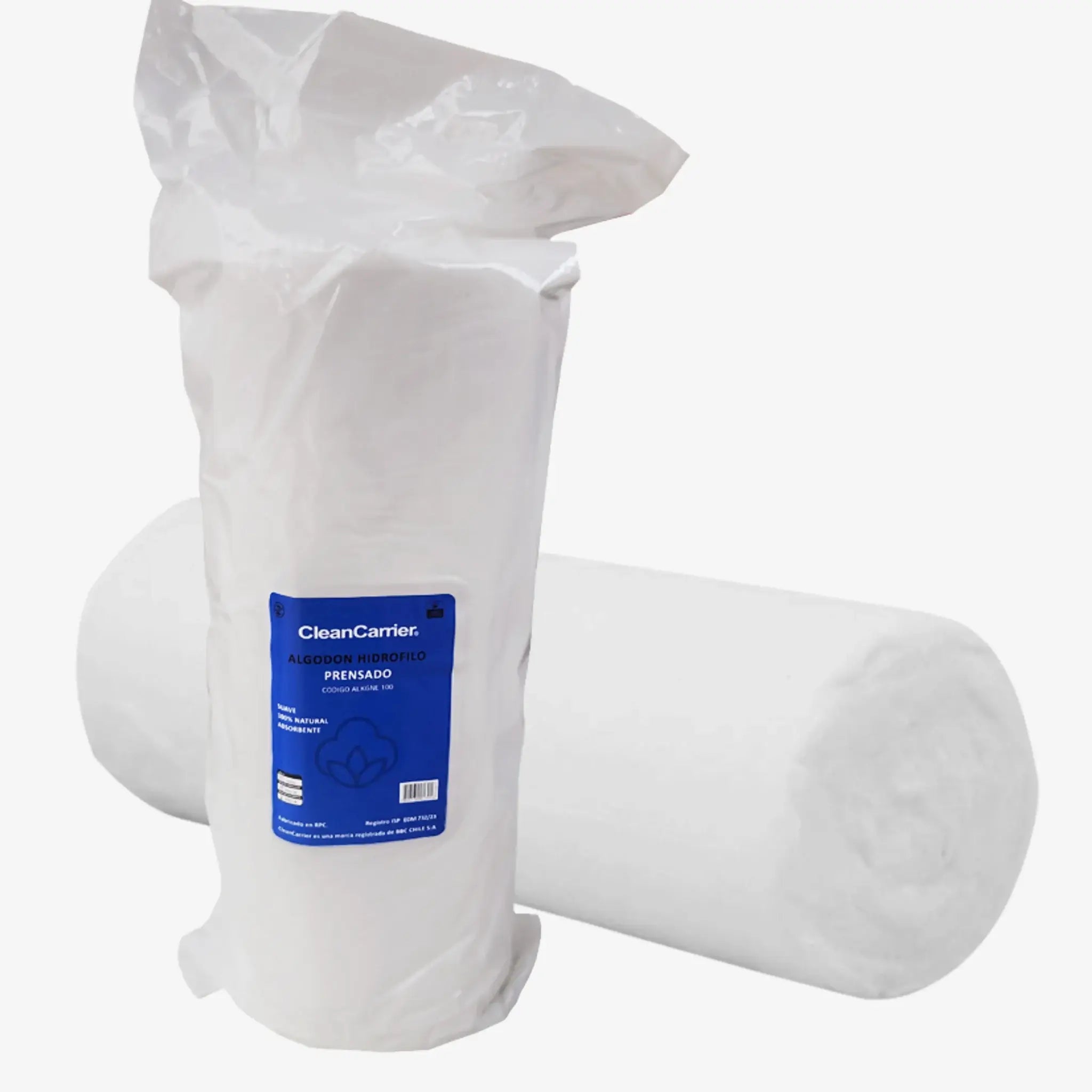 Algodón Hidrófilo Prensado CleanCarrier. Insumos Médicos