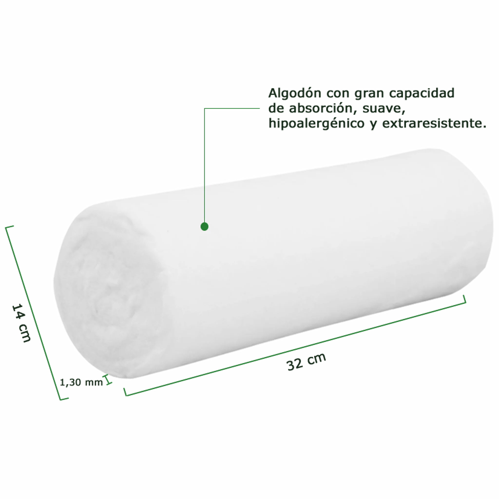 Algodón Hidrófilo Prensado. Insumos Médicos