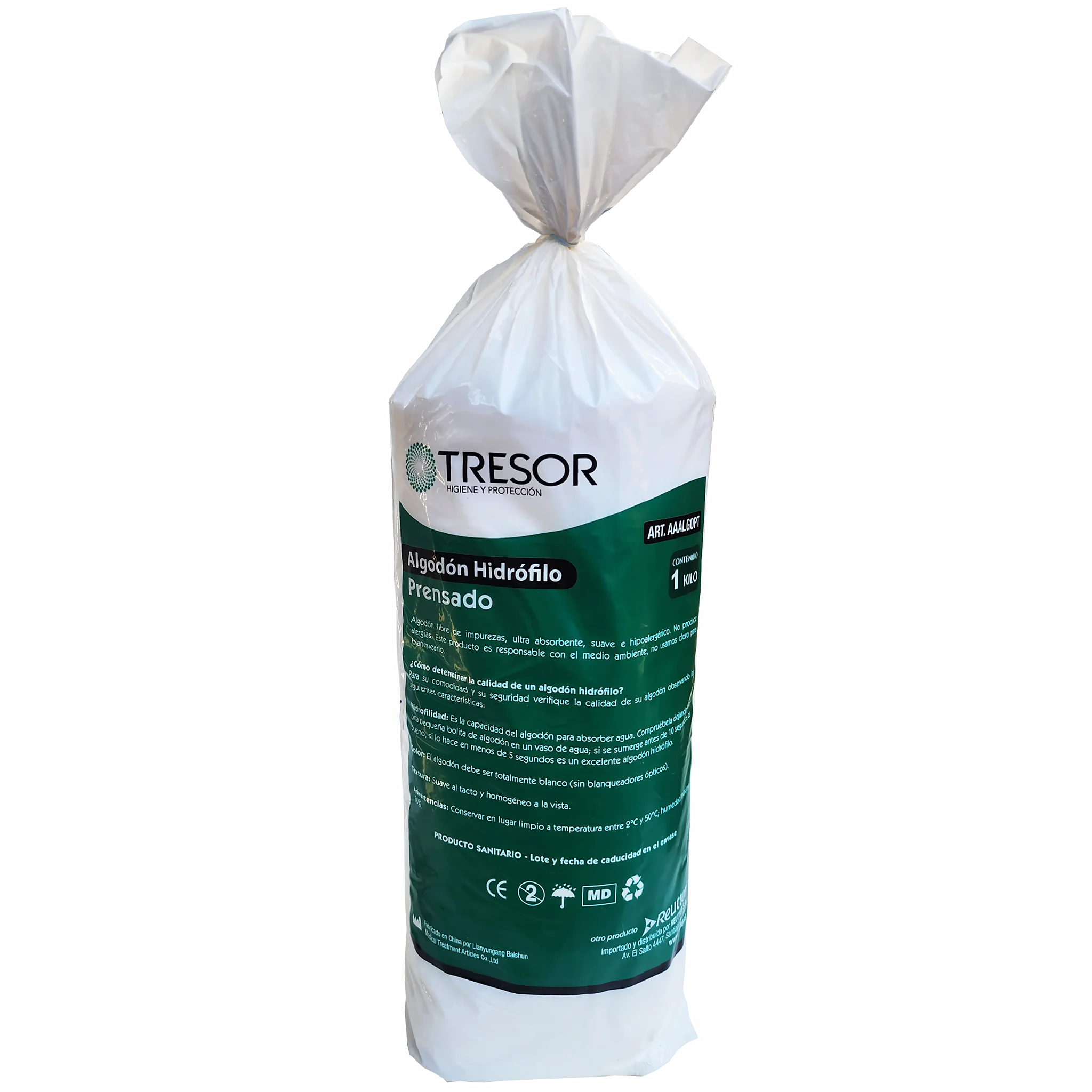 Algodón Hidrófilo Prensado. Insumos Médicos