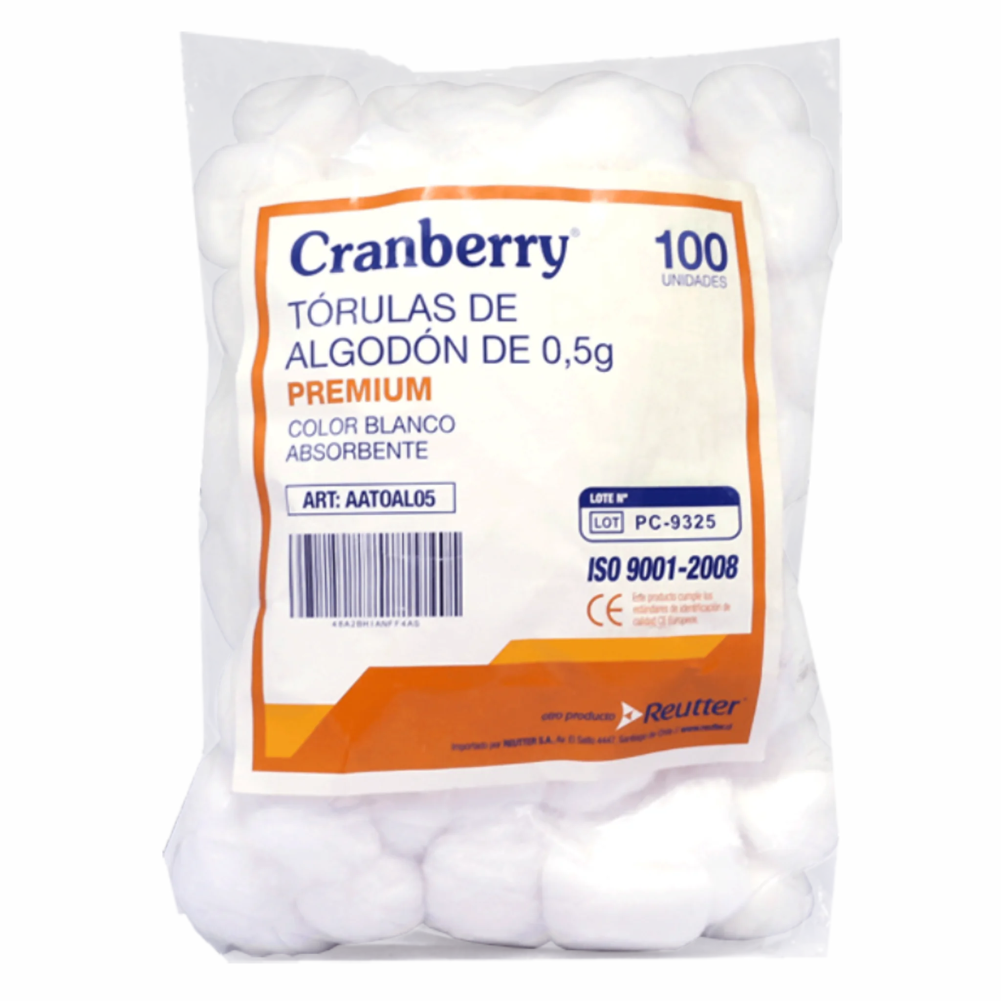 Tórulas de Algodón 0,5grs. Insumos Médicos