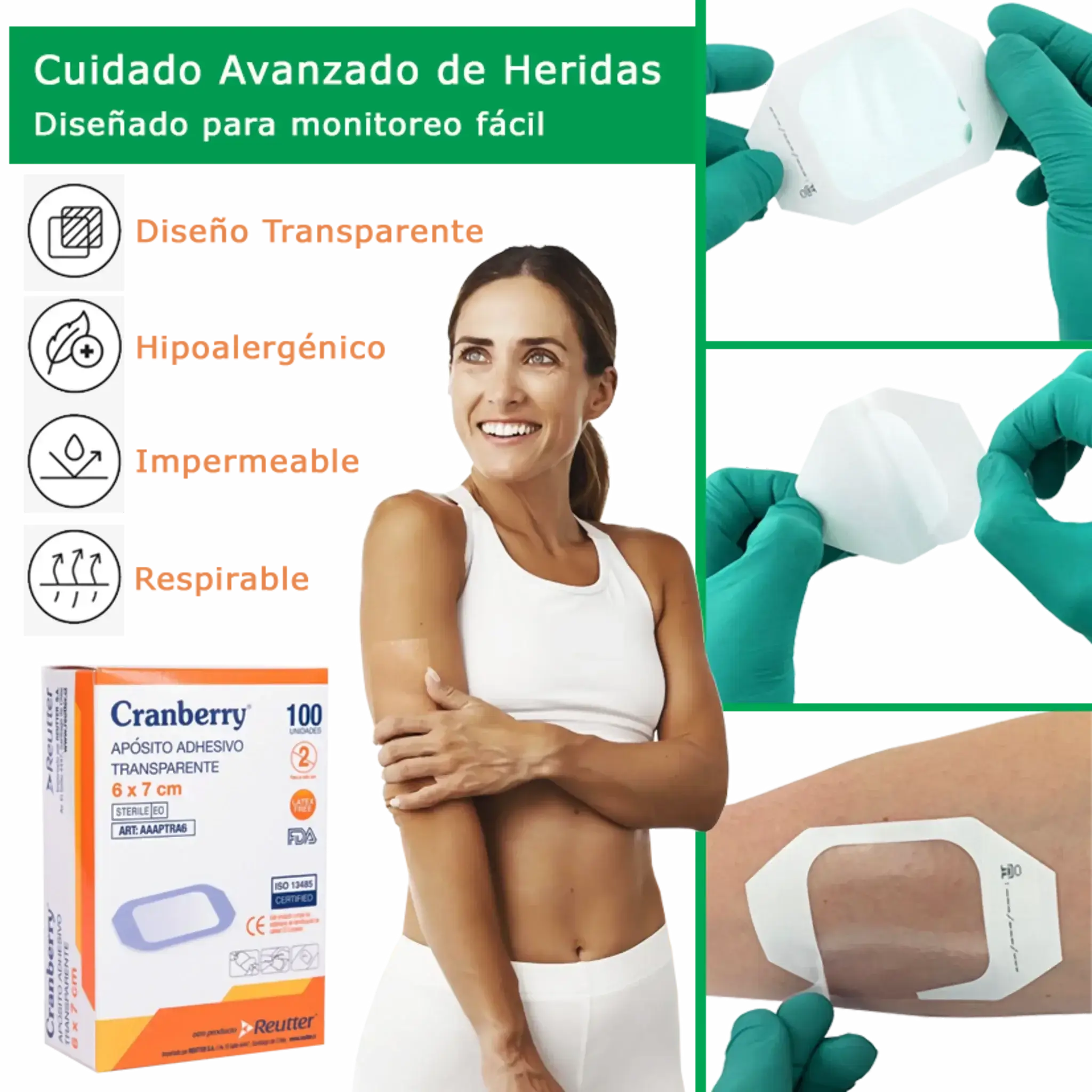 Apósito Transparente 6x7cms. Insumos Médicos