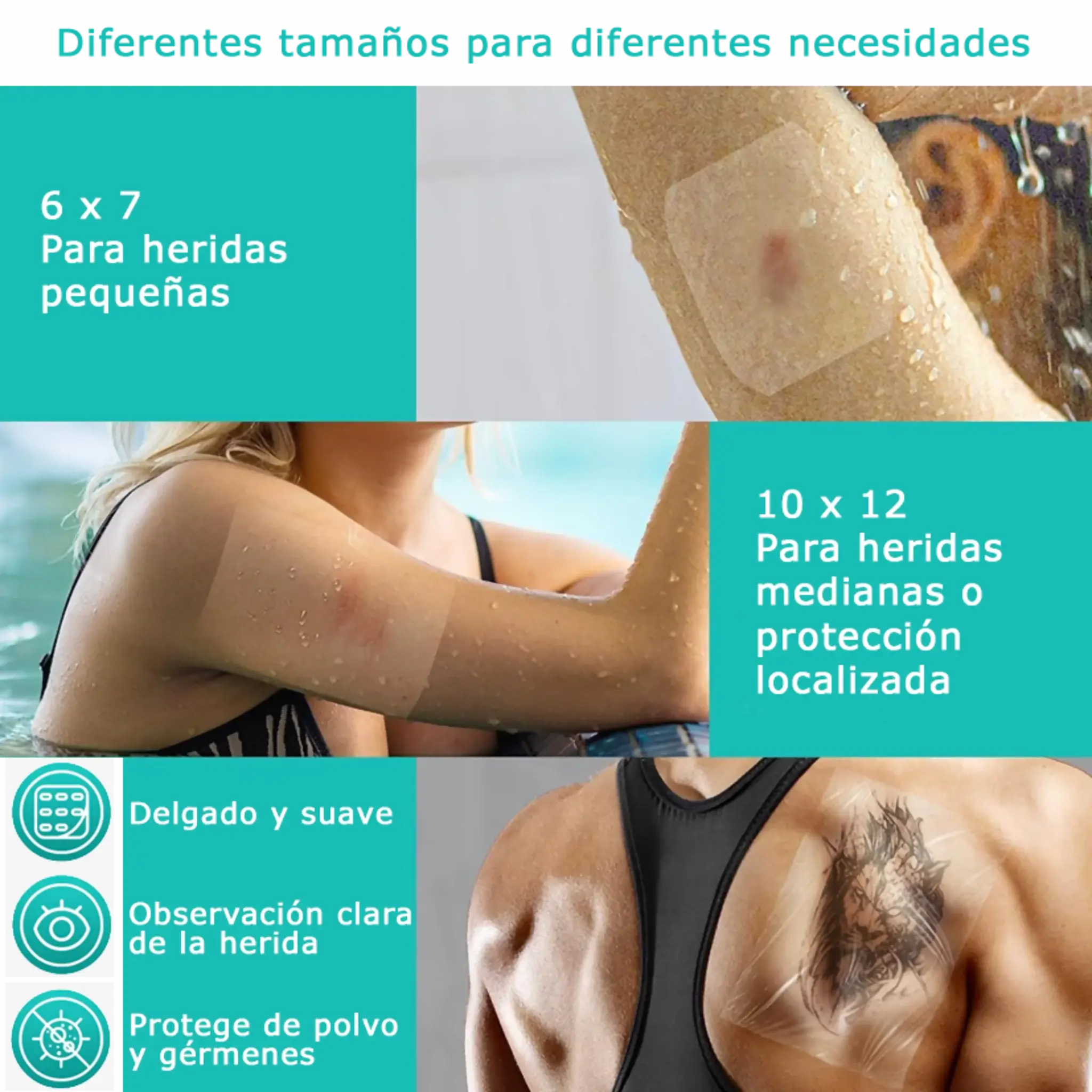 Apósito Transparente 6x7cms. Insumos Médicos