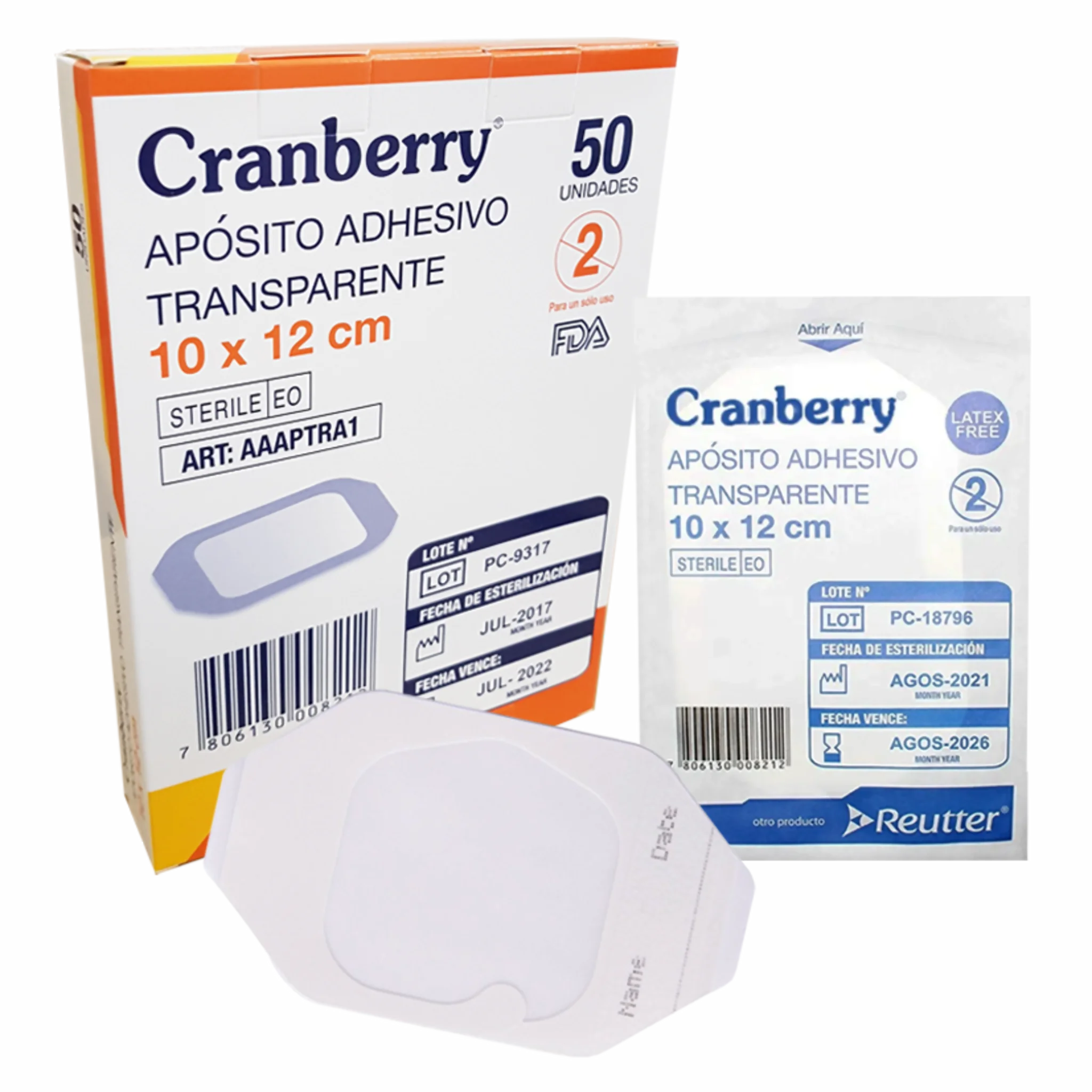 Apósito Transparente 10x12cms. Insumos Médicos