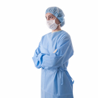 Bata Quirúrgica Estéril desechable celeste talla L. Insumos Médicos
