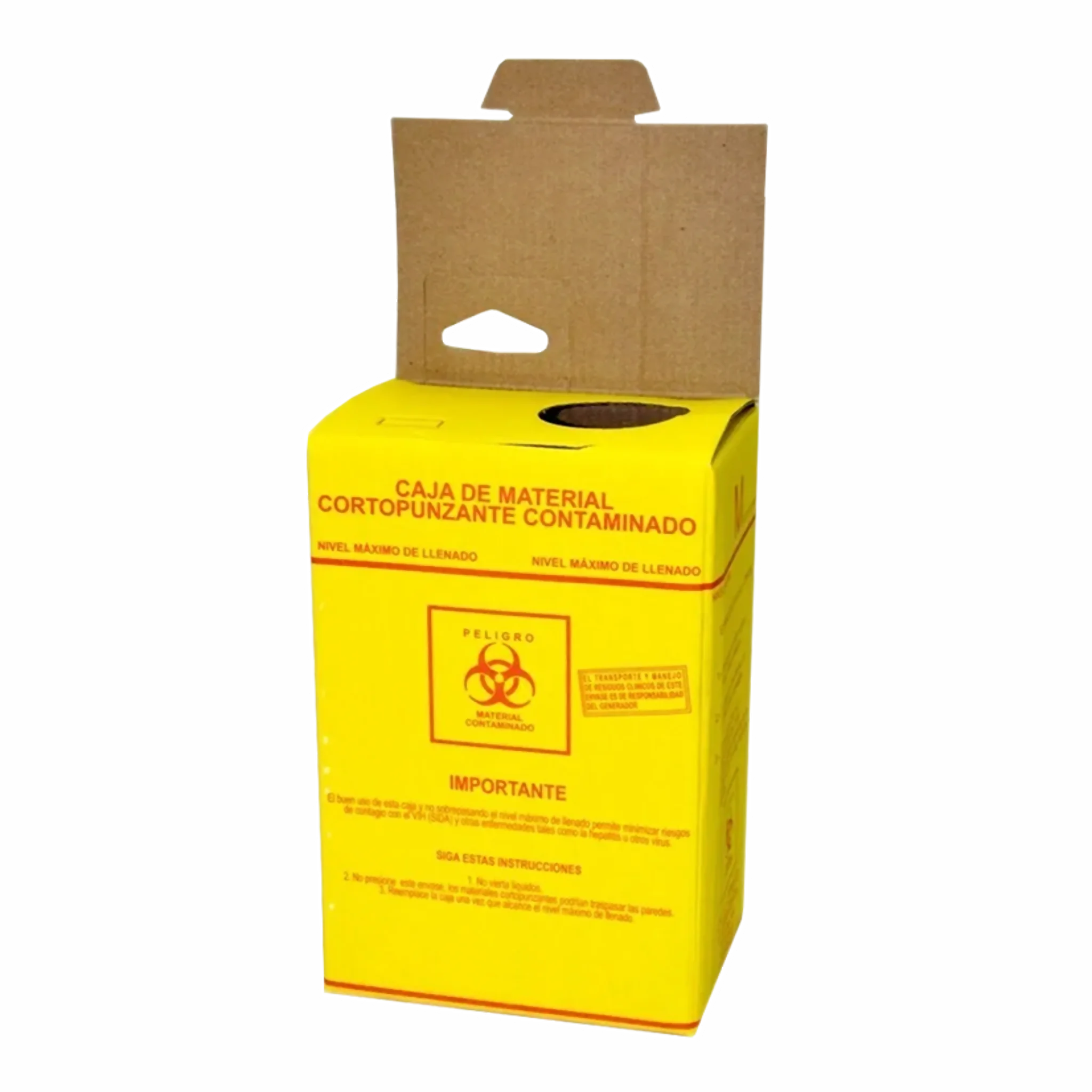 Caja Desechos Cortopunzantes Mediana. Insumos Médicos