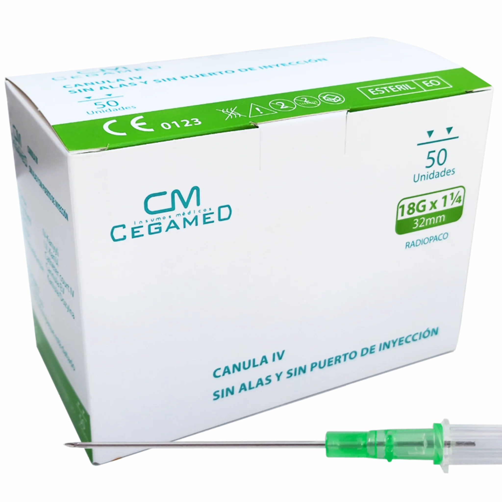 Catéter Intravenoso (Branula) N°18. Insumos Médicos