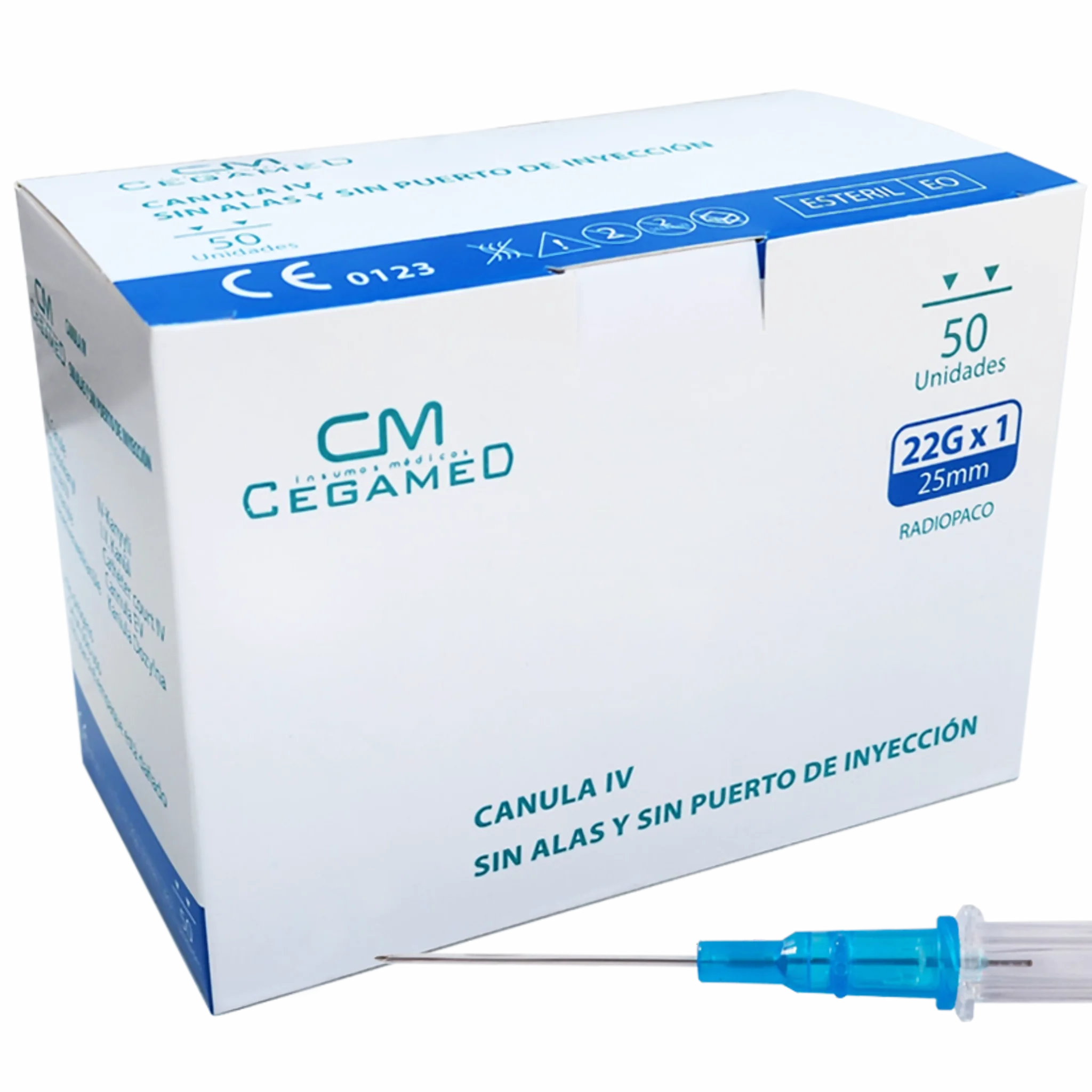Catéter Intravenoso (Branula) N°22. Insumos Médicos