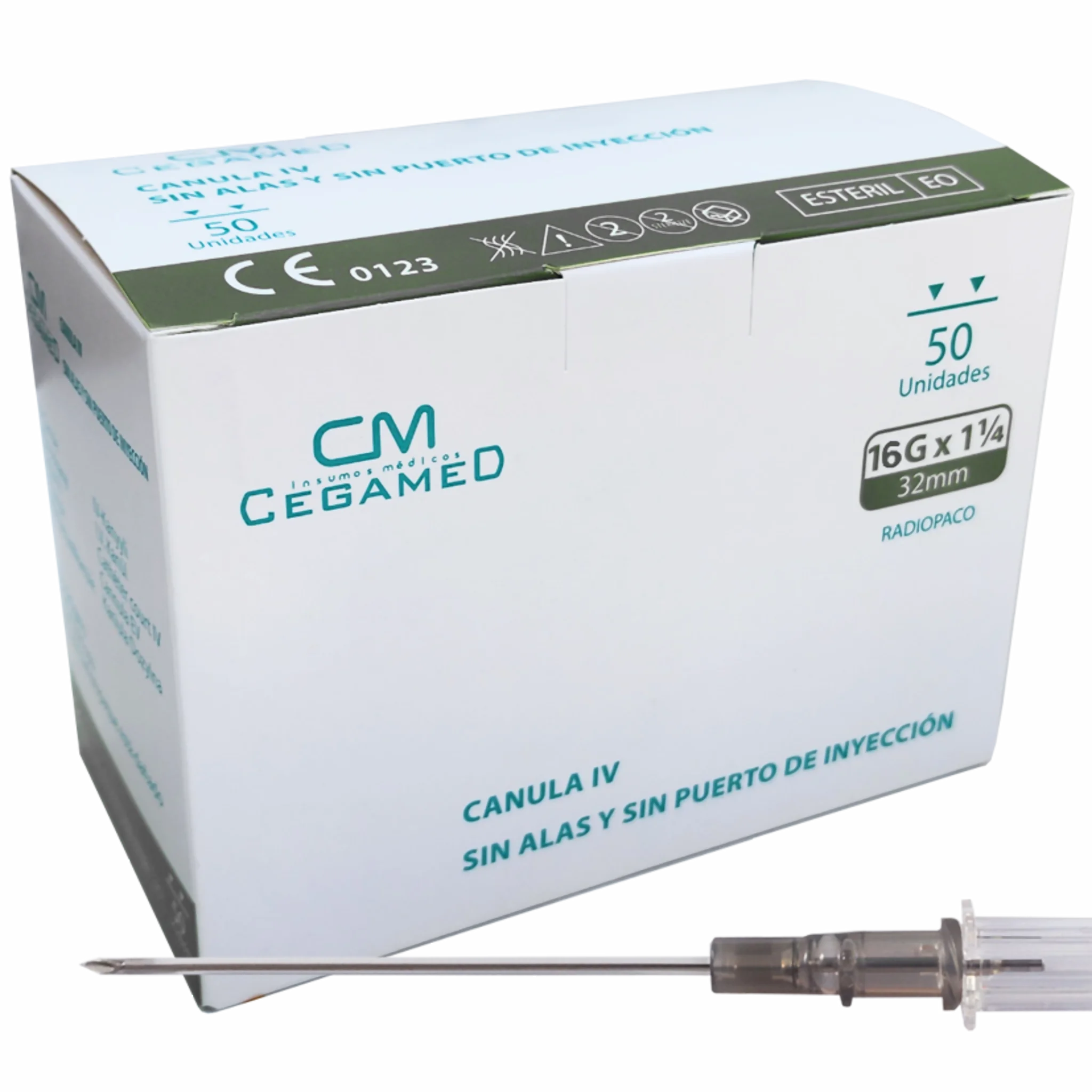 Catéter Intravenoso (Branula) N°16. Insumos Médicos
