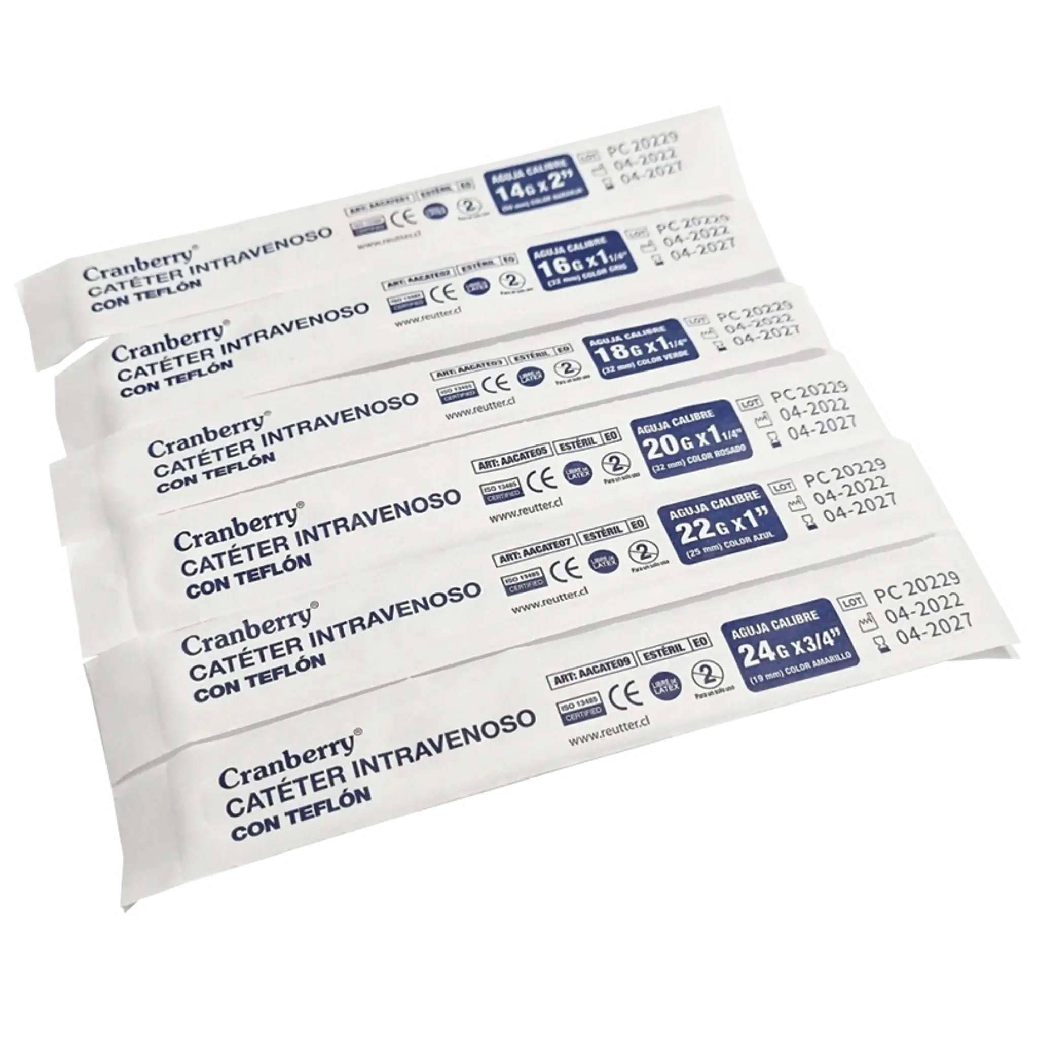 Catéter Intravenoso (Branula) N°16. Insumos Médicos