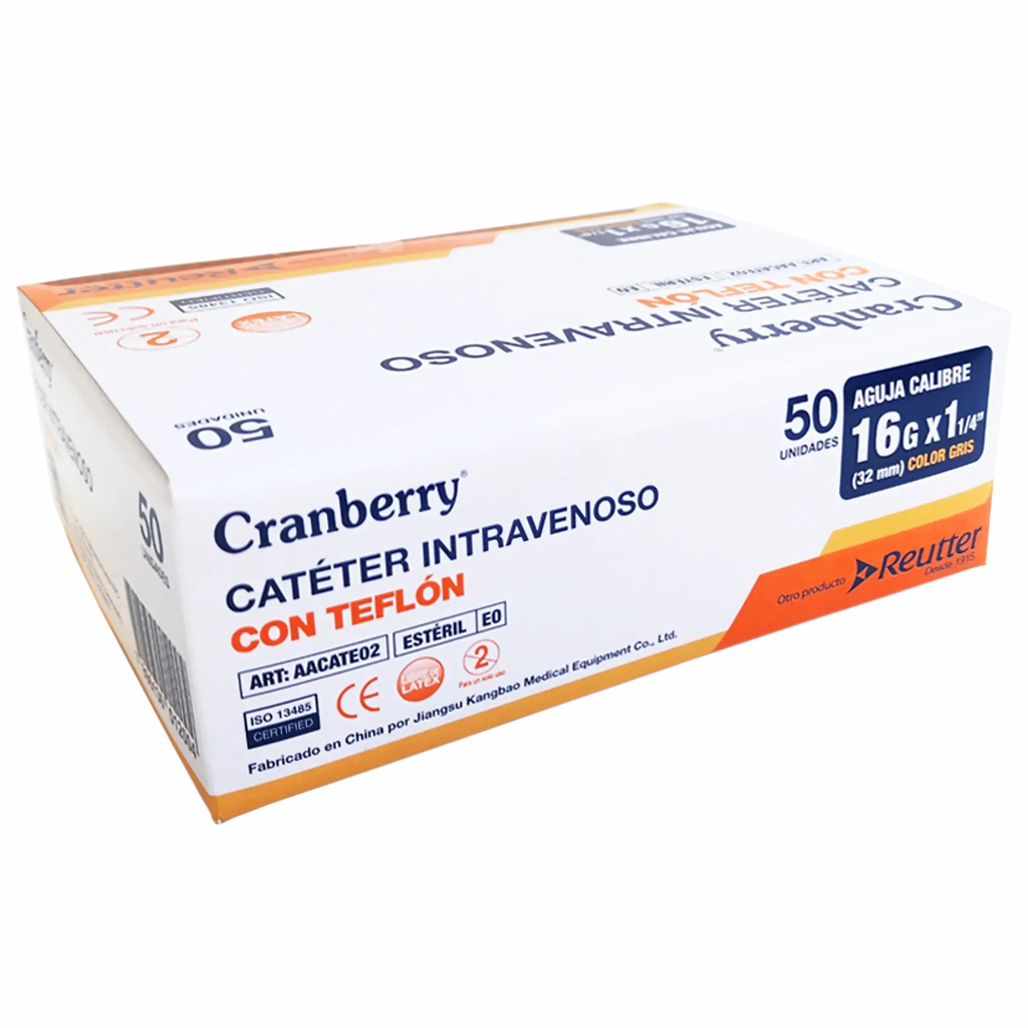 Catéter Intravenoso (Branula) N°16. Insumos Médicos