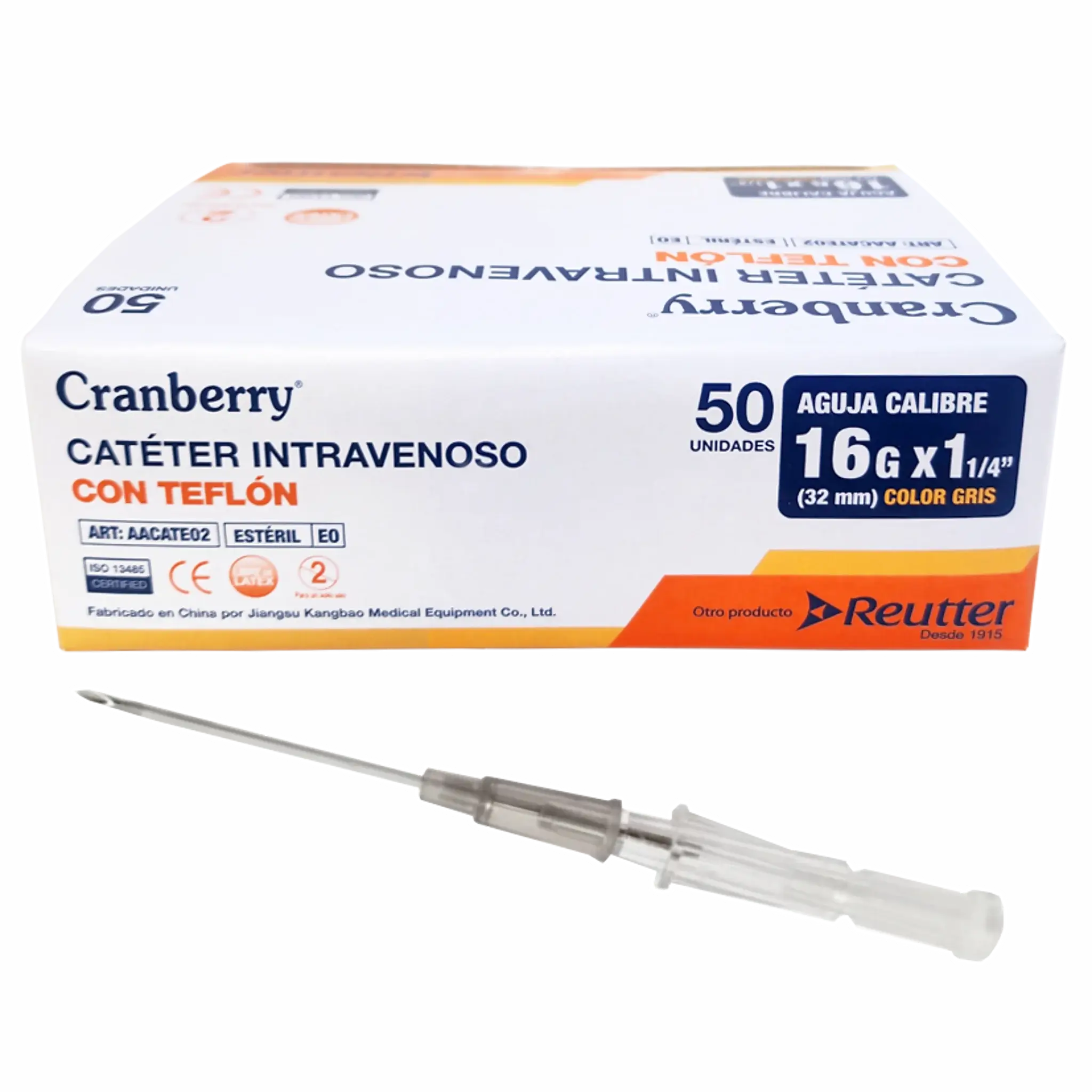 Catéter Intravenoso (Branula) N°16. Insumos Médicos