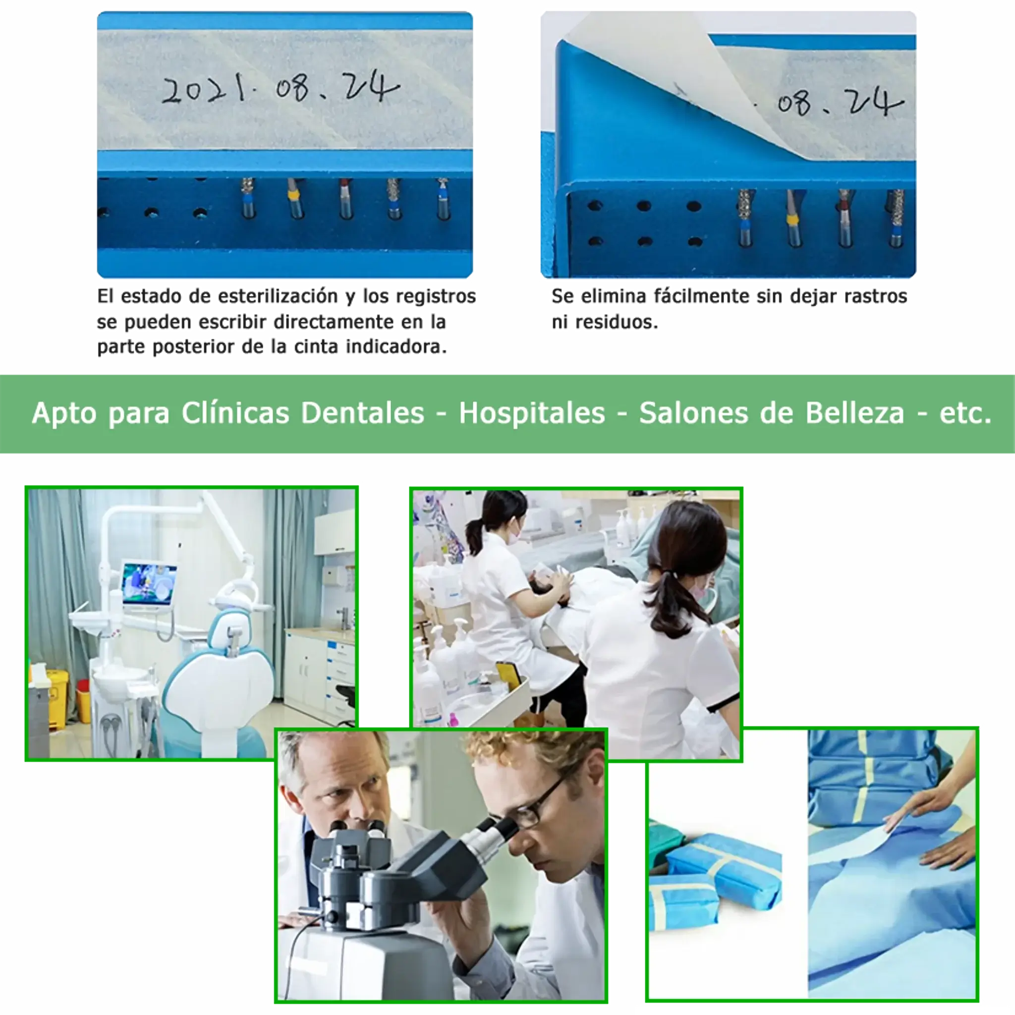 Control Químico Esterilización Autoclave Externo Rollo. Insumos Médicos