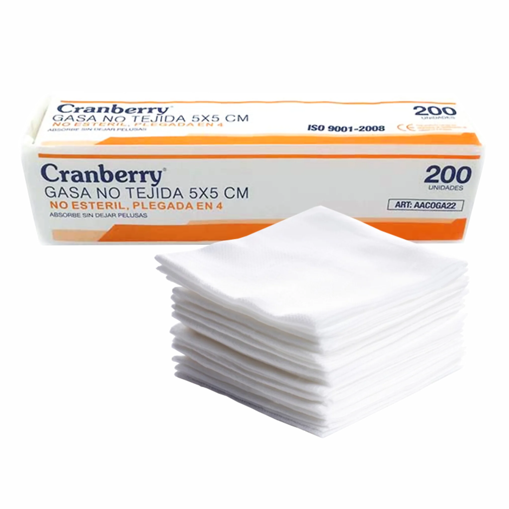 Gasa No Tejida No Estéril 5x5cm. Insumos Médicos