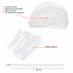 Gorros Clip blancos. Insumos Médicos