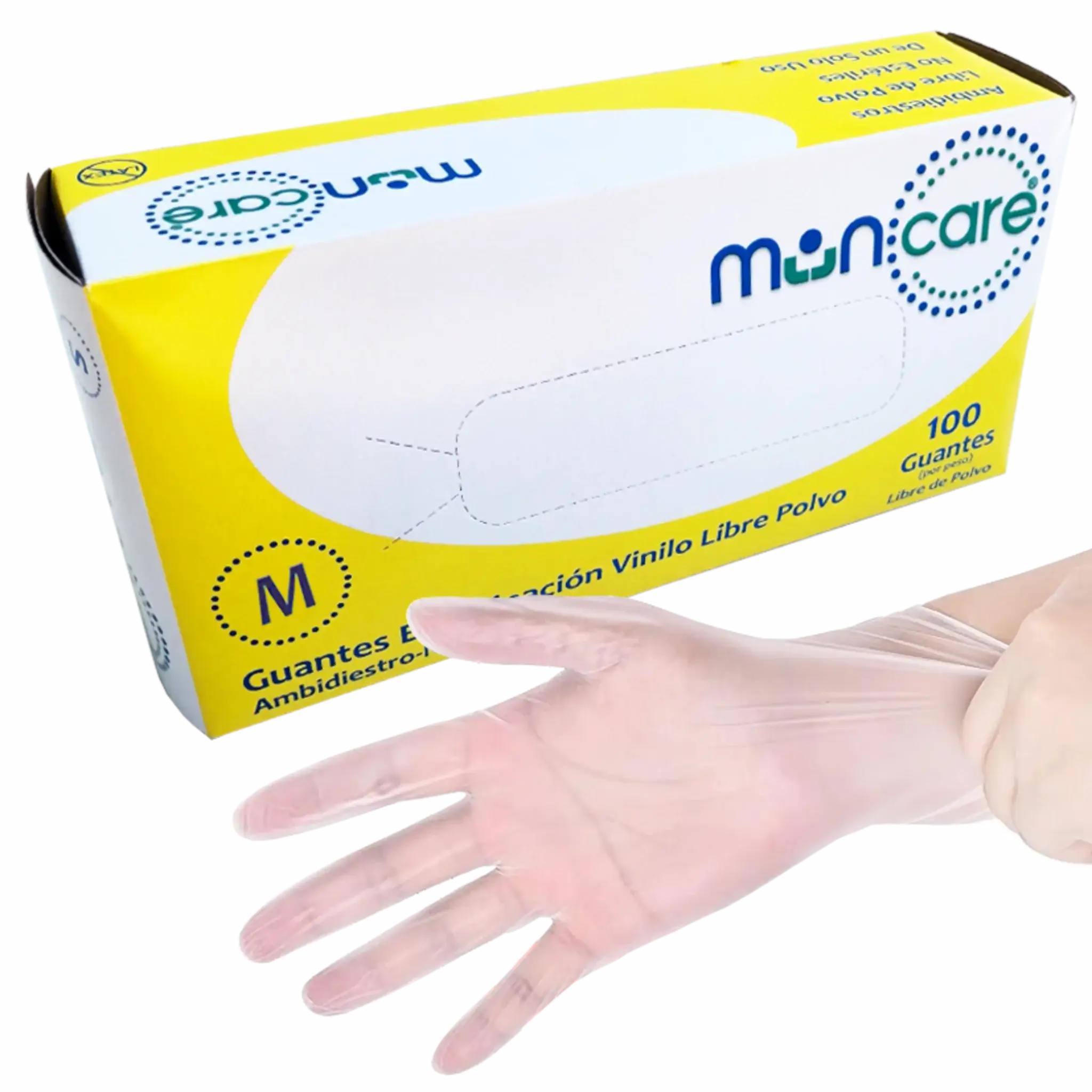 Guantes de Vinilo talla M. Insumos Médicos