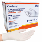 Guantes Quirúrgicos Estériles talla 8,0. Insumos Médicos
