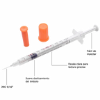 Jeringa Insulina de 100UI. Insumos Médicos