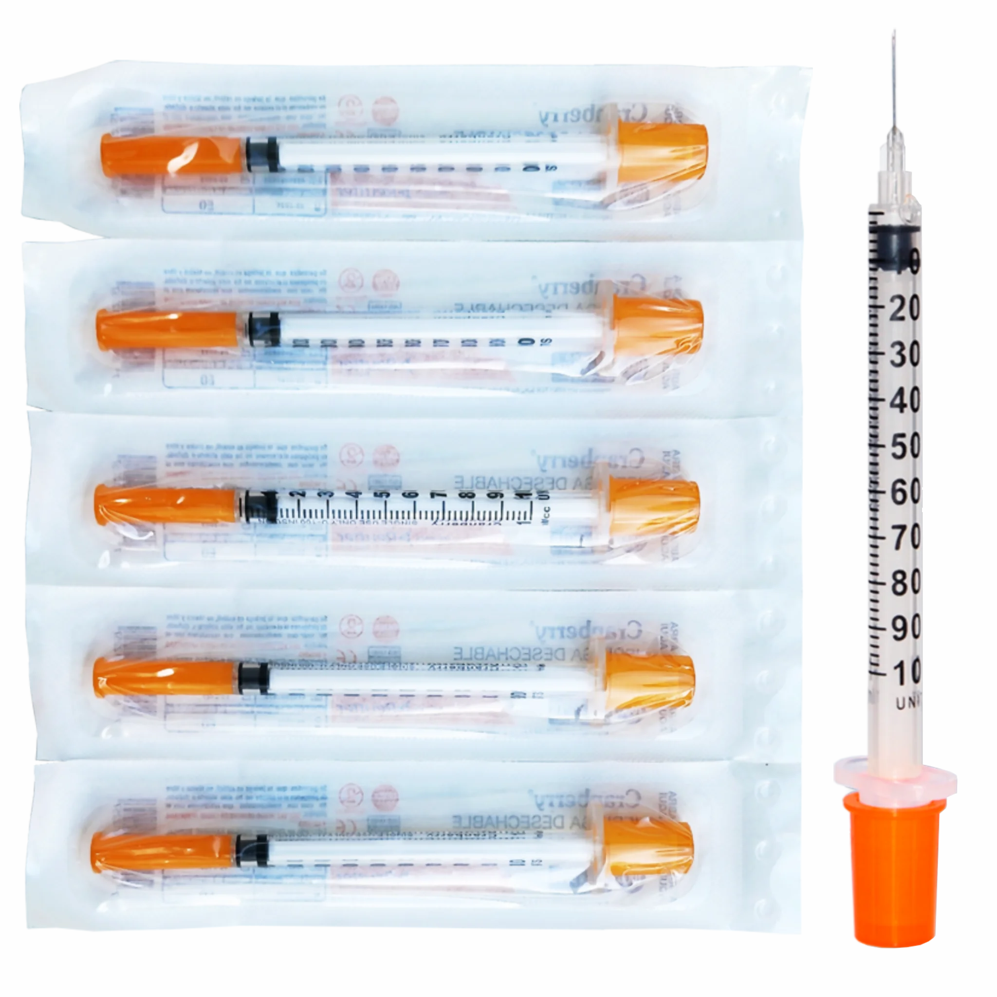 Jeringa Insulina de 100UI. Insumos Médicos