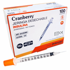 Jeringa Insulina de 100UI. Insumos Médicos