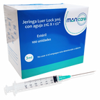 Jeringa Luer Lock 3cc. Insumos Médicos
