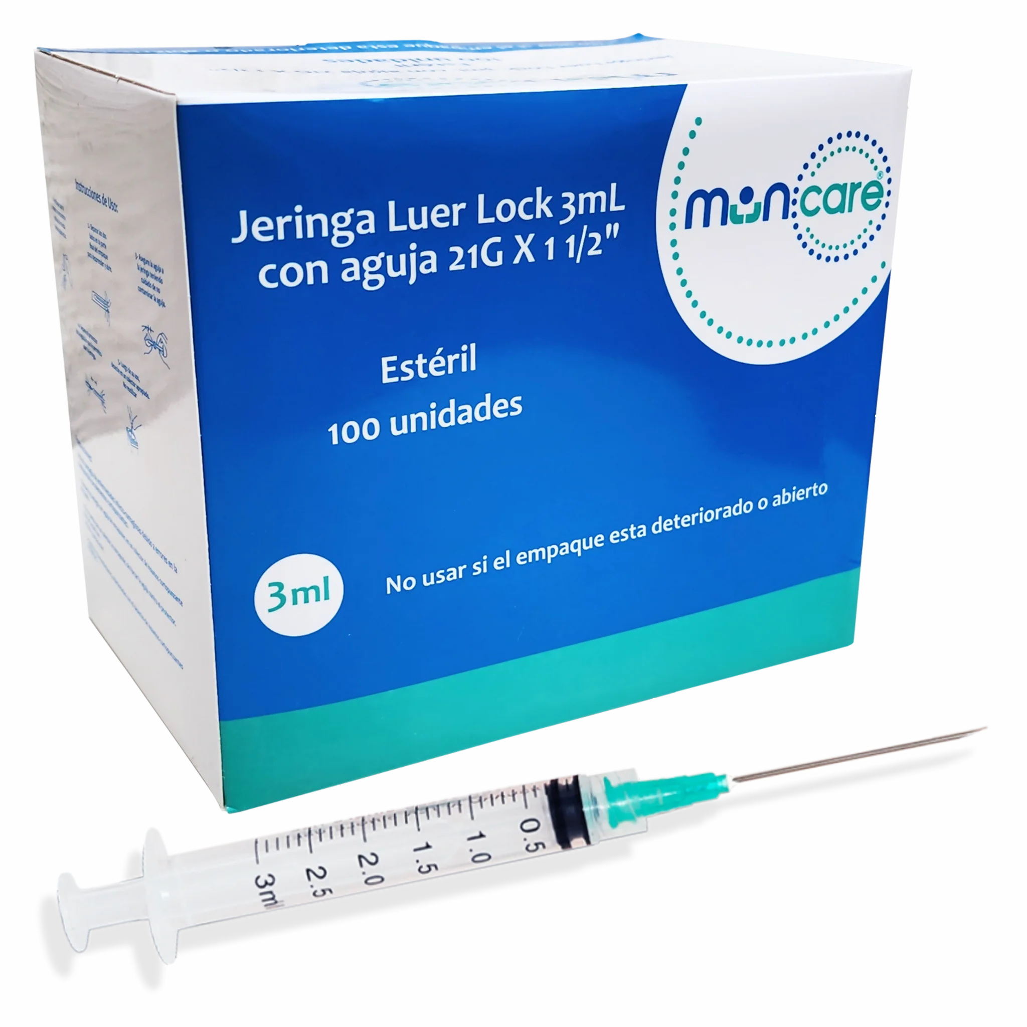 Jeringa Luer Lock 3cc. Insumos Médicos