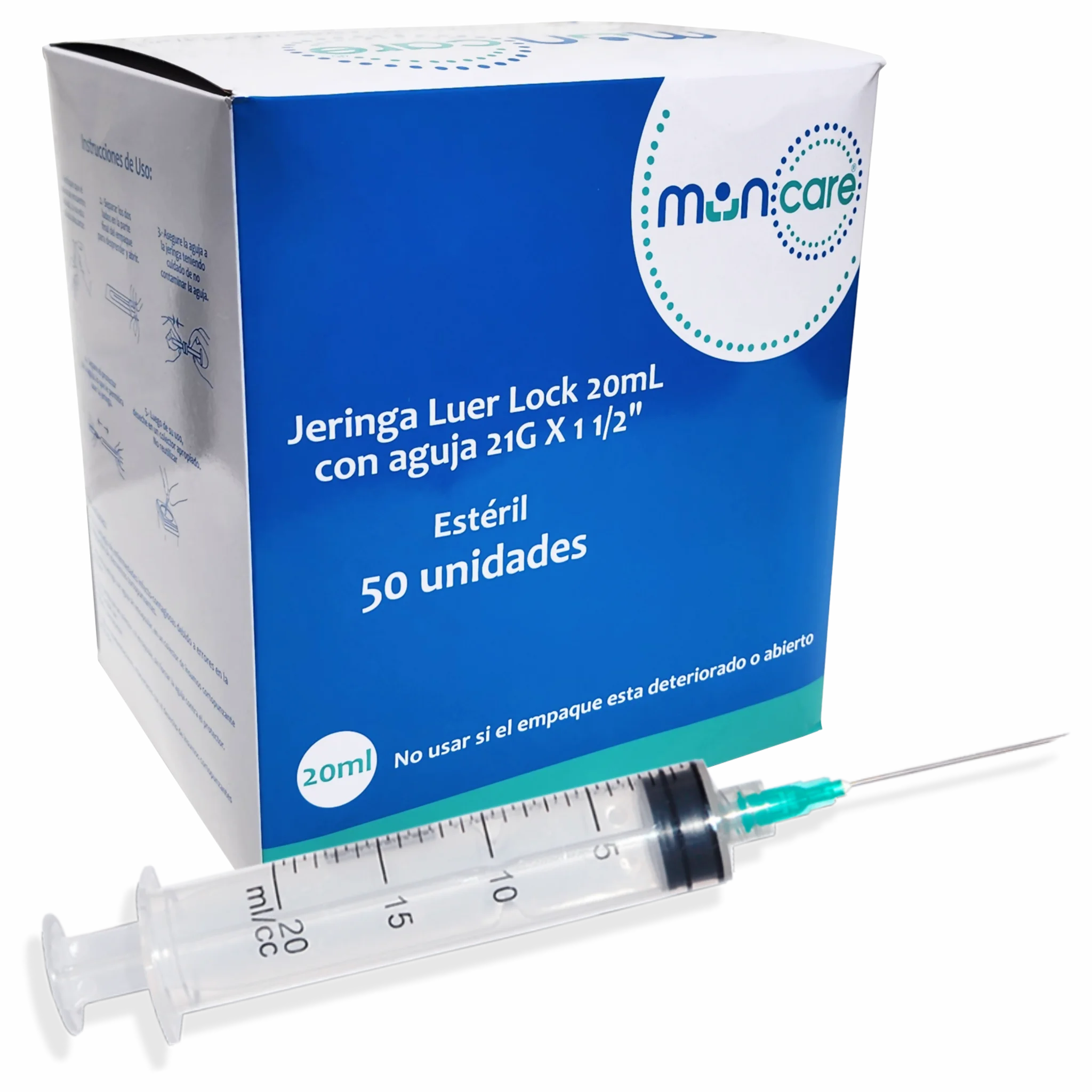Jeringa Luer Lock 20cc. Insumos Médicos