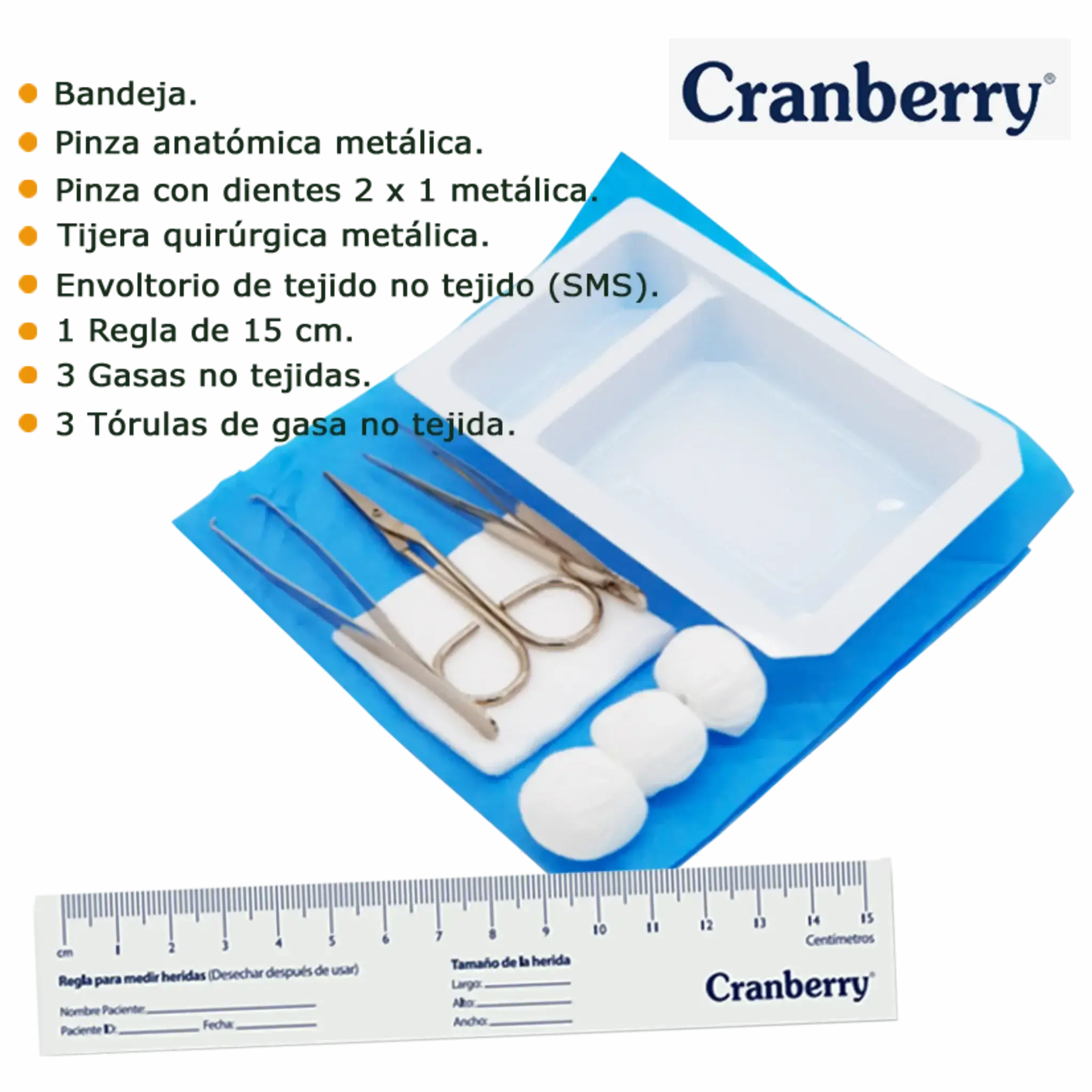 Kit de Curación Estéril. Insumos Médicos