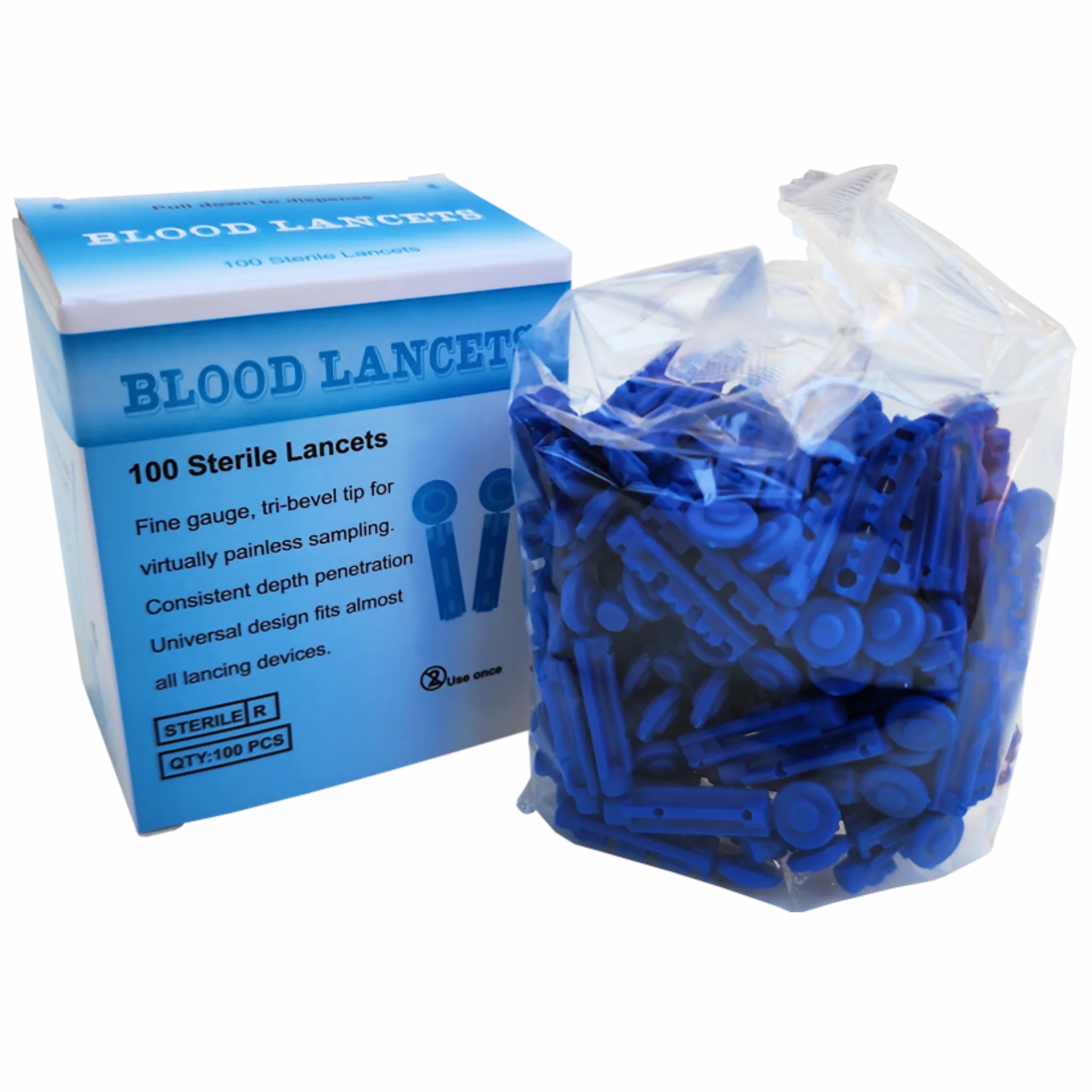 Lancetas Individuales para Lancetero Toma de Glicemia. Insumos Médicos