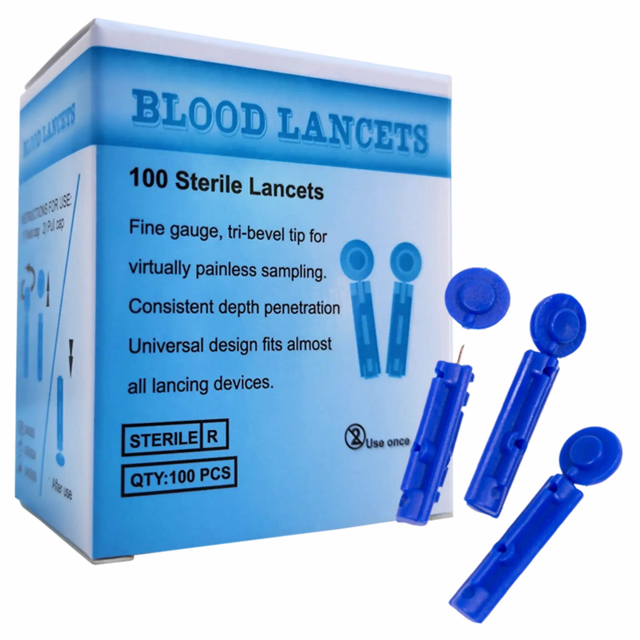 Lancetas Individuales para Lancetero Toma de Glicemia. Insumos Médicos