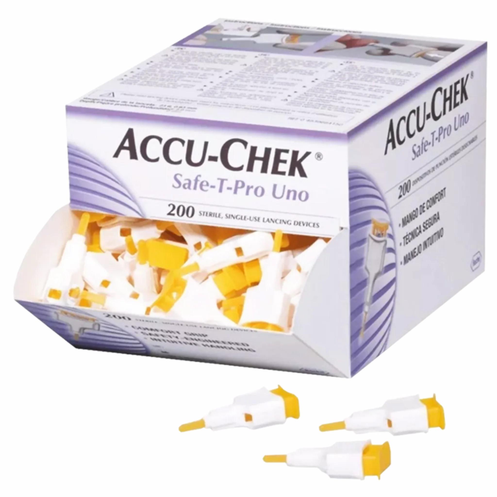 Lancetas Accu-Chek® Safe T Pro Uno. Insumos Médicos