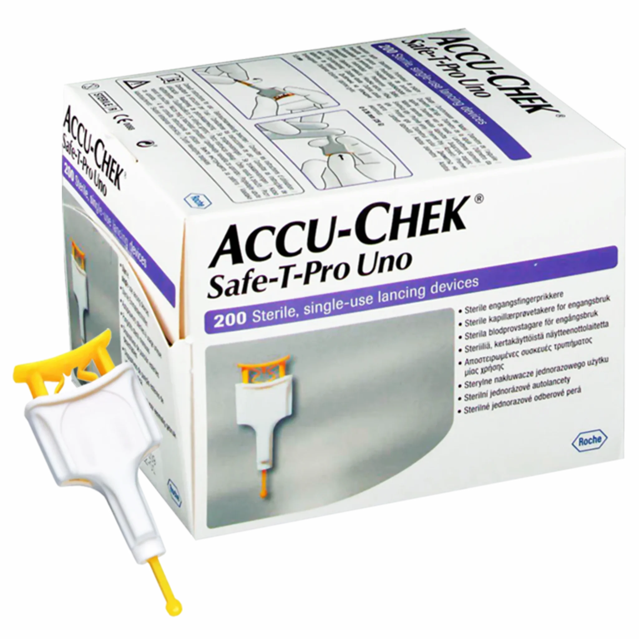 Lancetas Accu-Chek® Safe T Pro Uno. Insumos Médicos