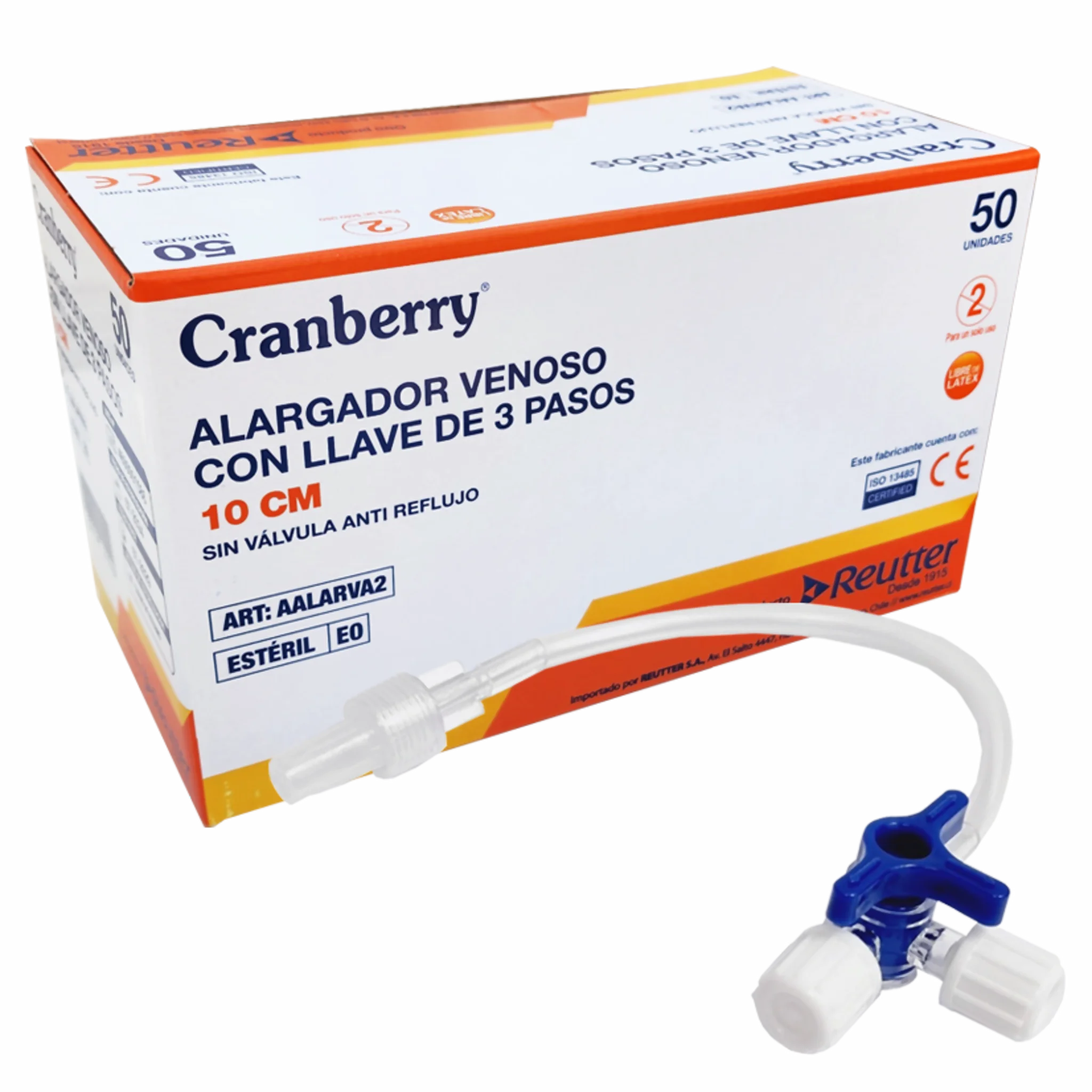 Llave 3 Pasos con Alargador 10cms. Insumos Médicos