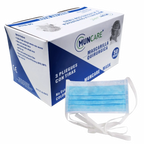 Mascarillas 3 Pliegues con Amarras. Insumos Médicos