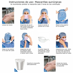 Mascarillas 3 Pliegues con Amarras. Insumos Médicos