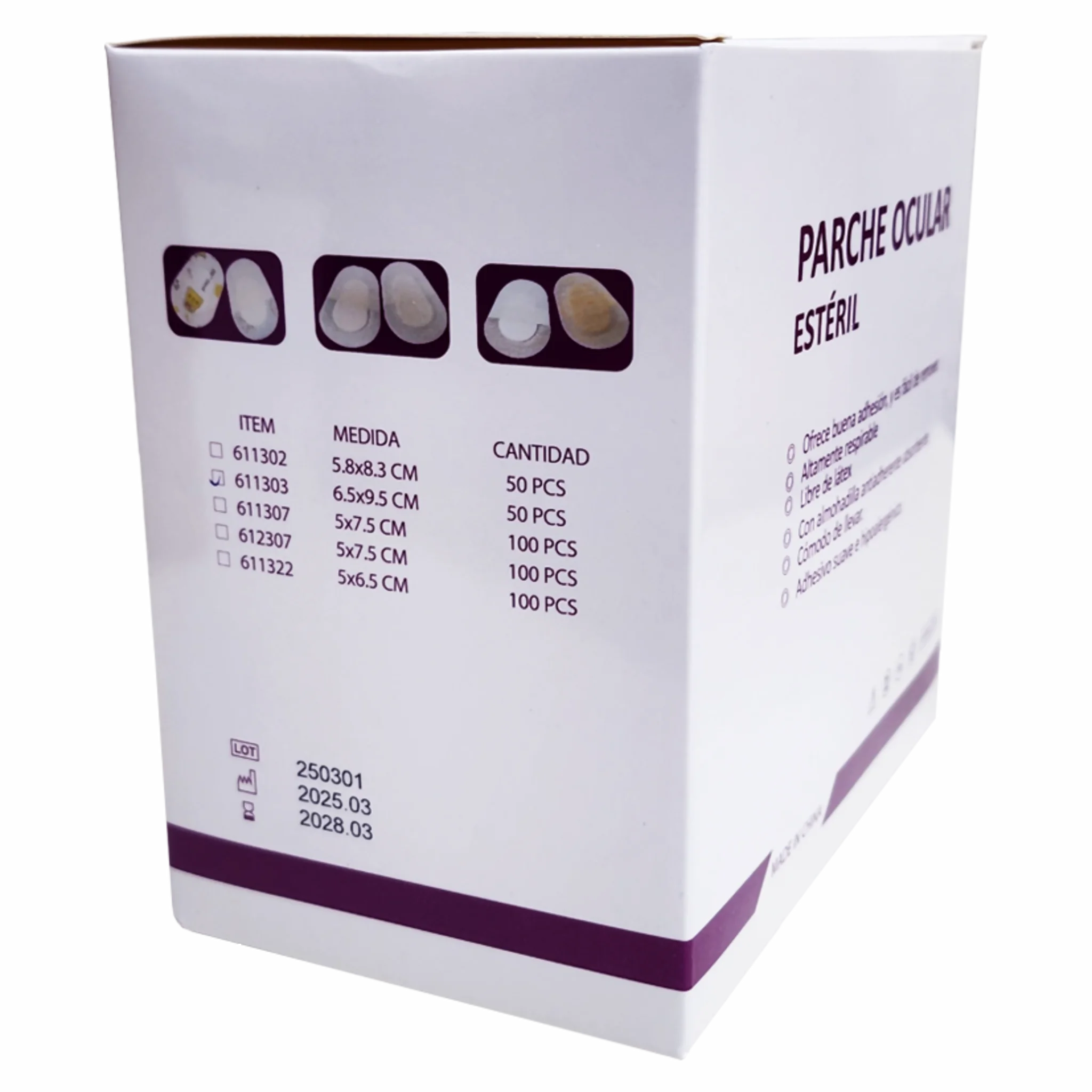 Parche Ocular. Insumos Médicos