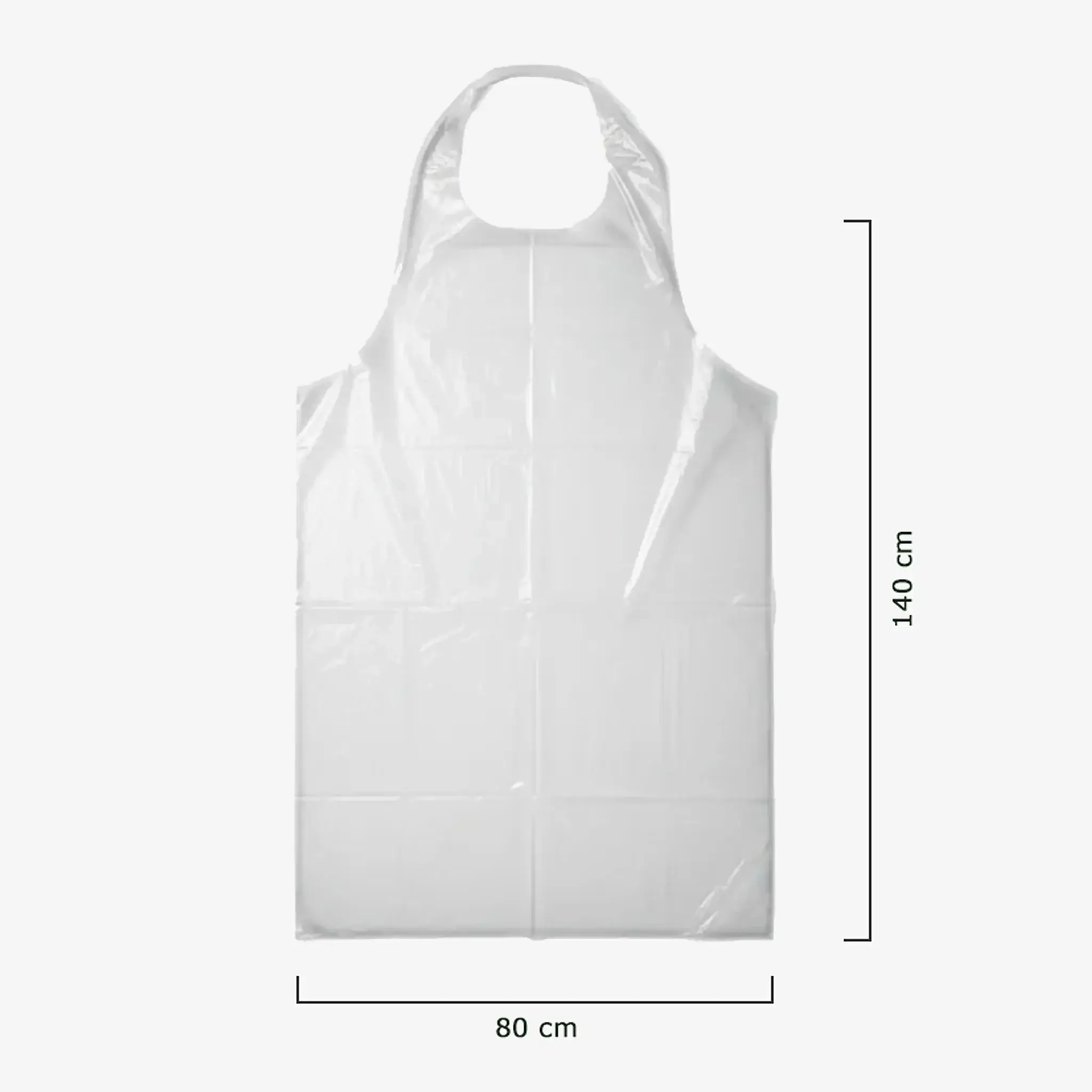 Pechera Polietileno Larga Blanca Sin Mangas. Insumos Médicos