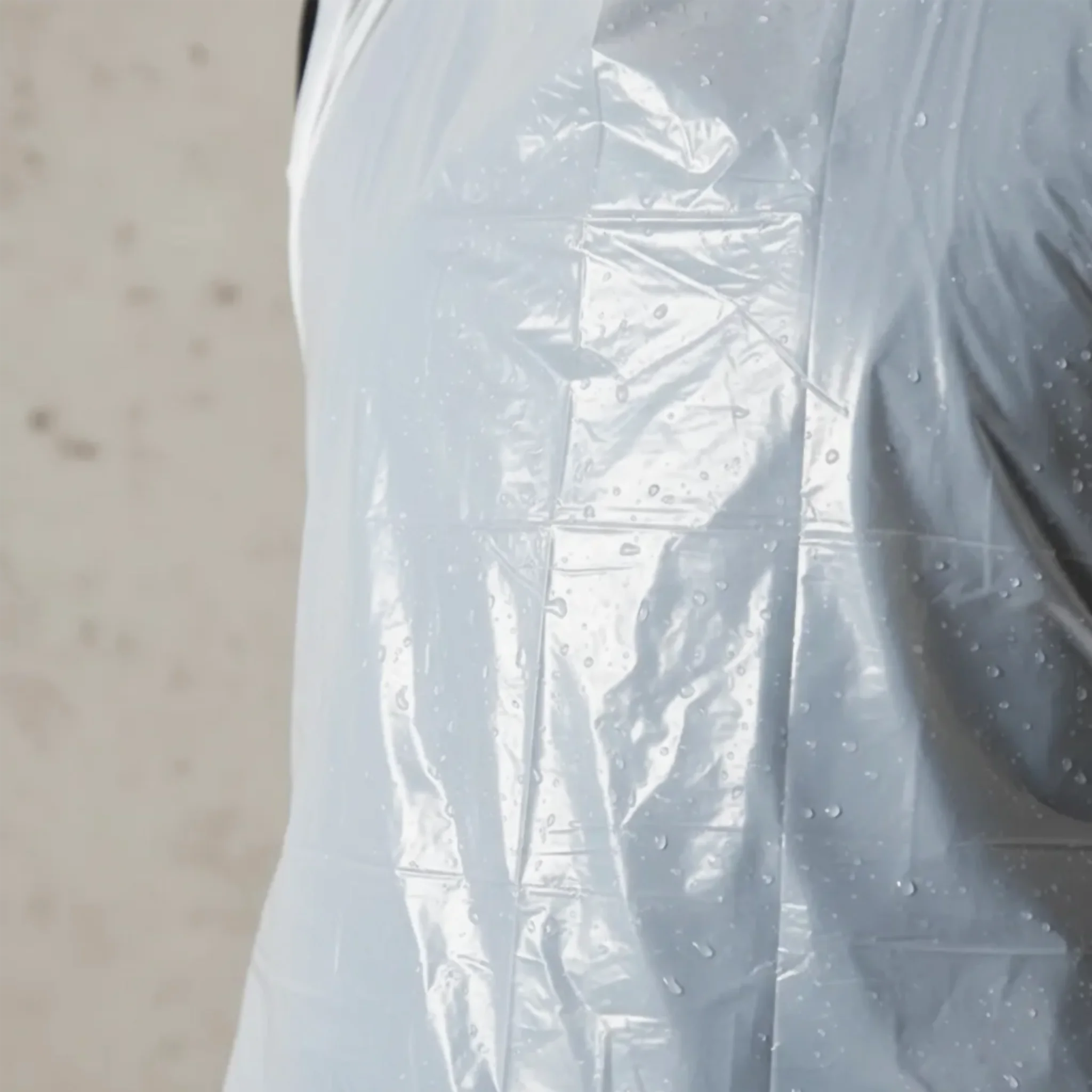 Pechera Polietileno Larga Blanca Sin Mangas. Insumos Médicos