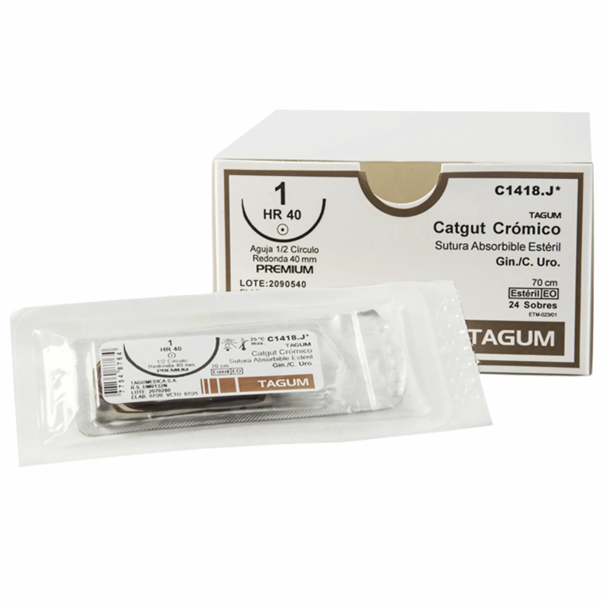 Sutura Catgut Cromado. Insumos Médicos