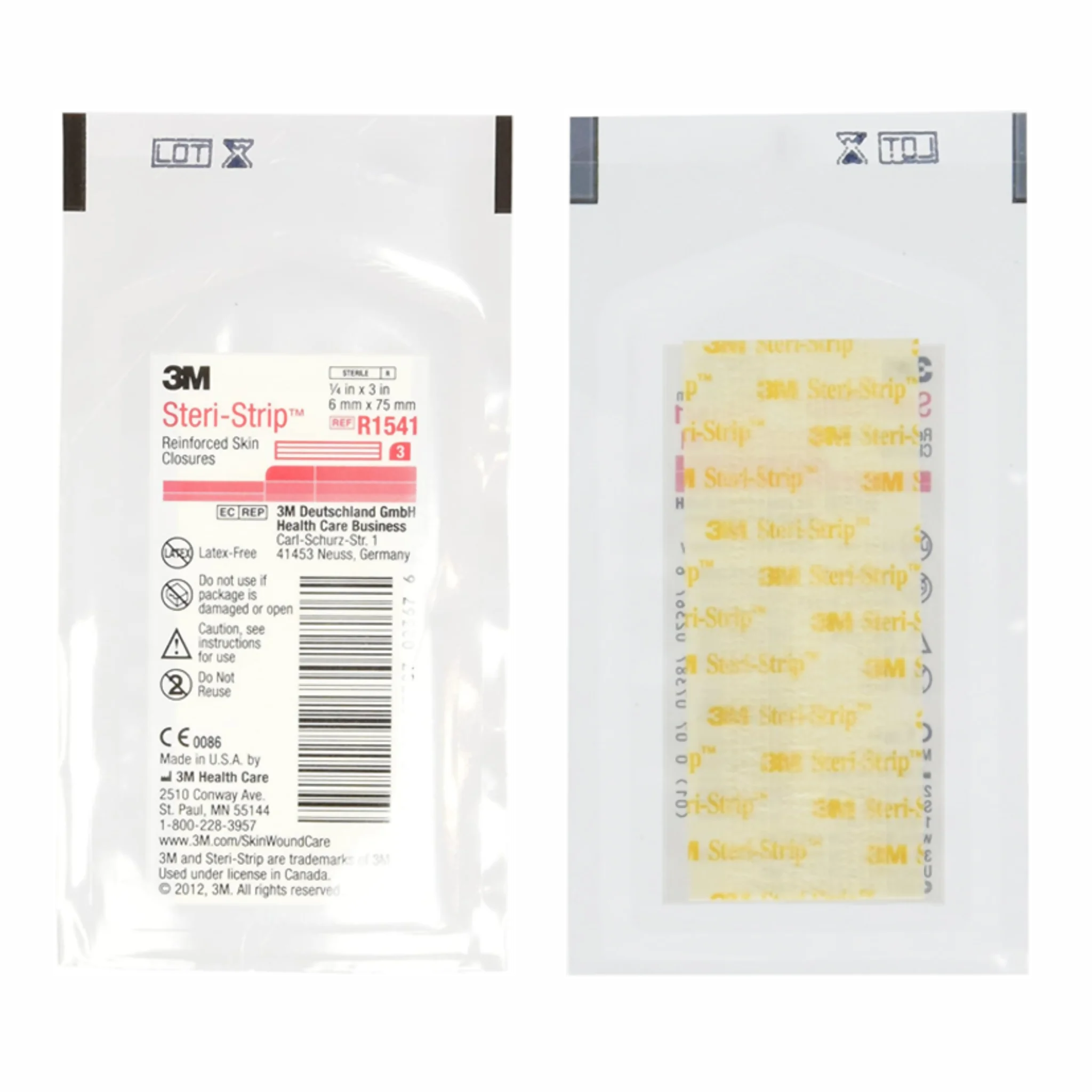 Steri Strip 6mm. x 7.5cm. R1541. Insumos Médicos