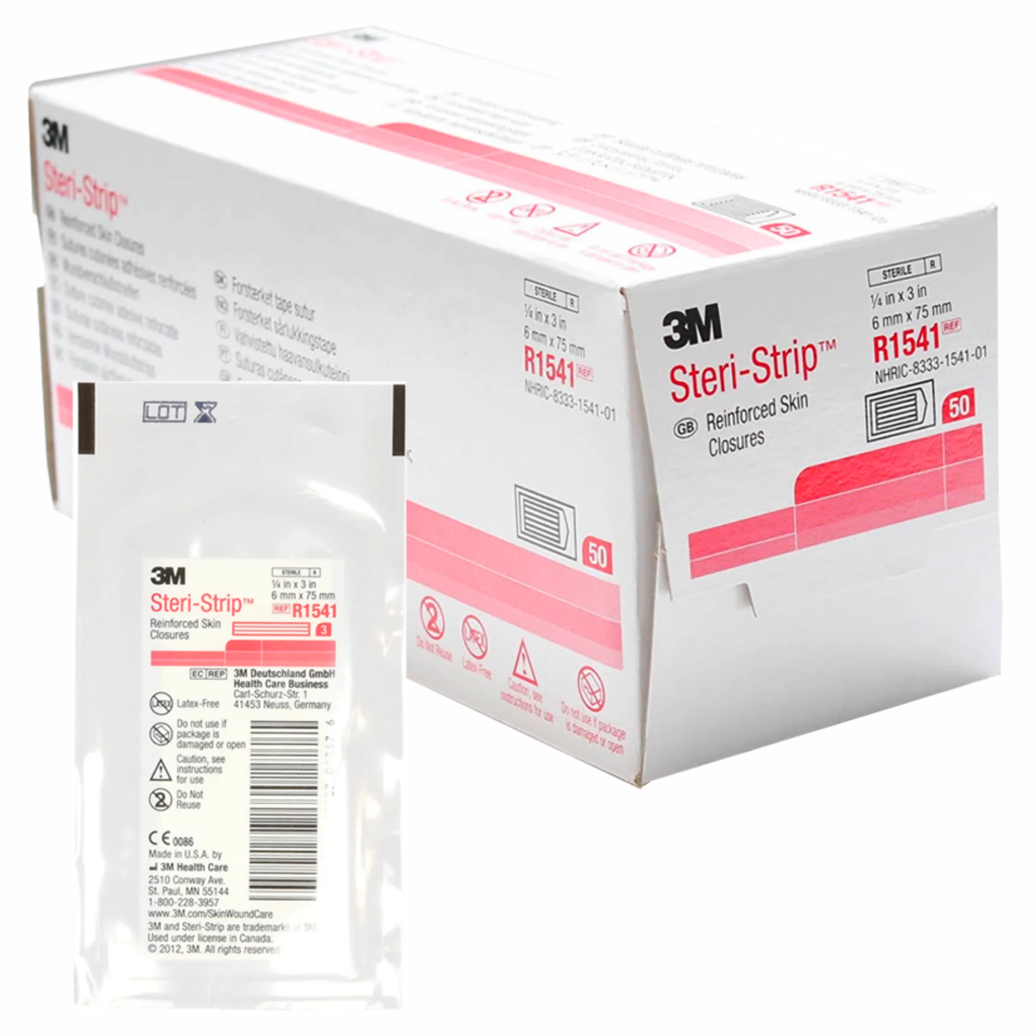 Steri Strip 6mm. x 7.5cm. R1541. Insumos Médicos