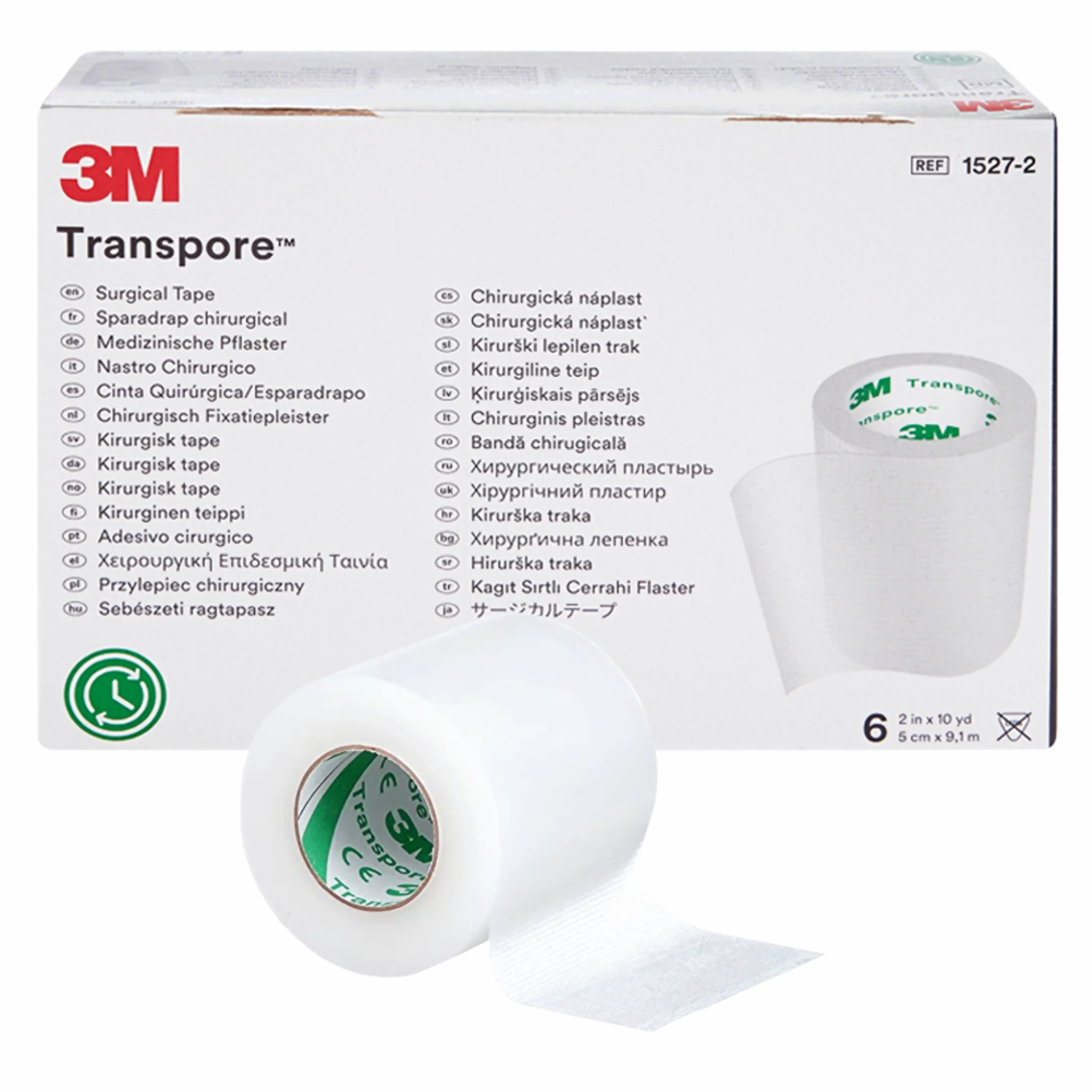 Tela Transpore 5.0cm. x 9.1mts. 1527-2 3M. Insumos Médicos