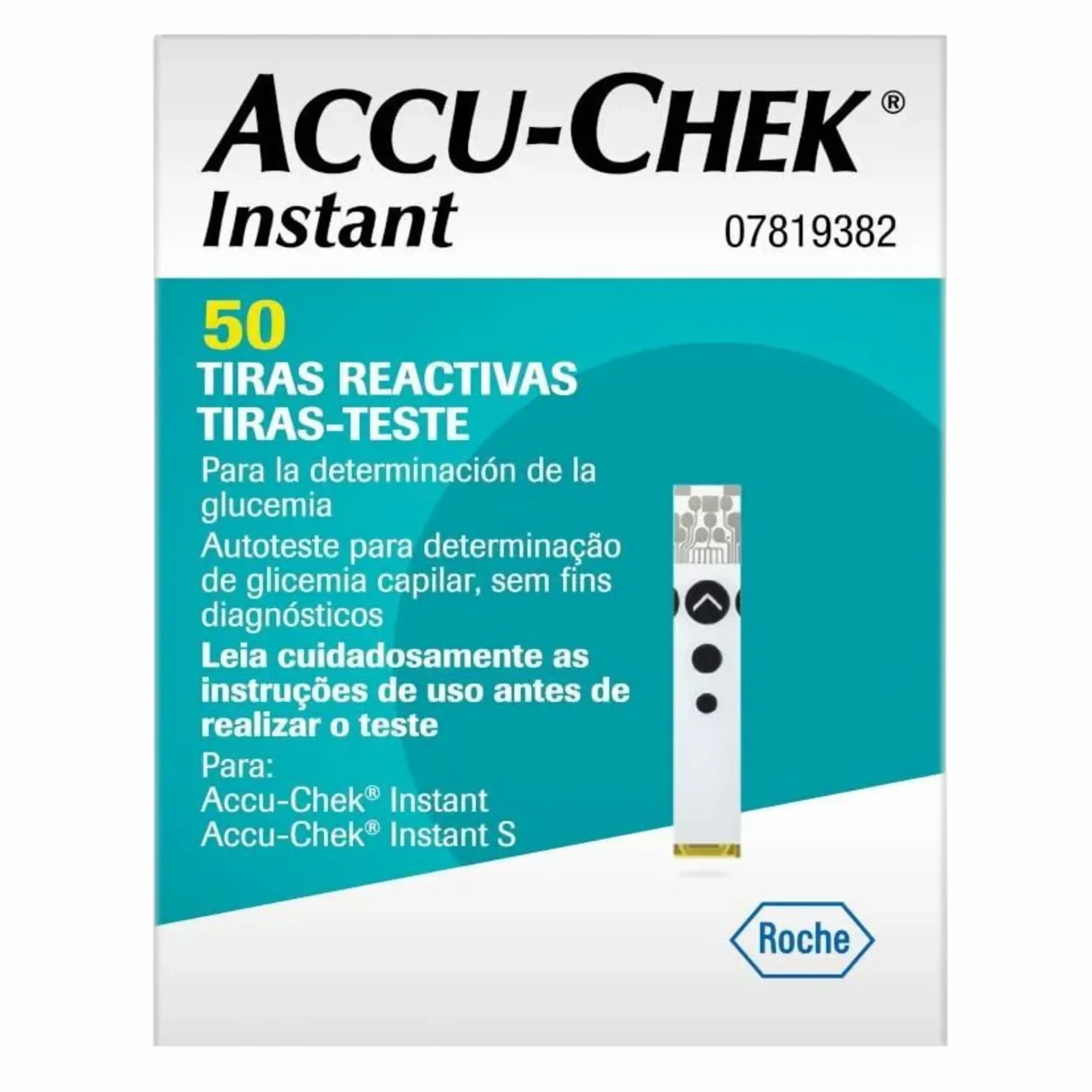 Toma de glicemia en tiras Accu-Chek® Instant. Insumos Médicos