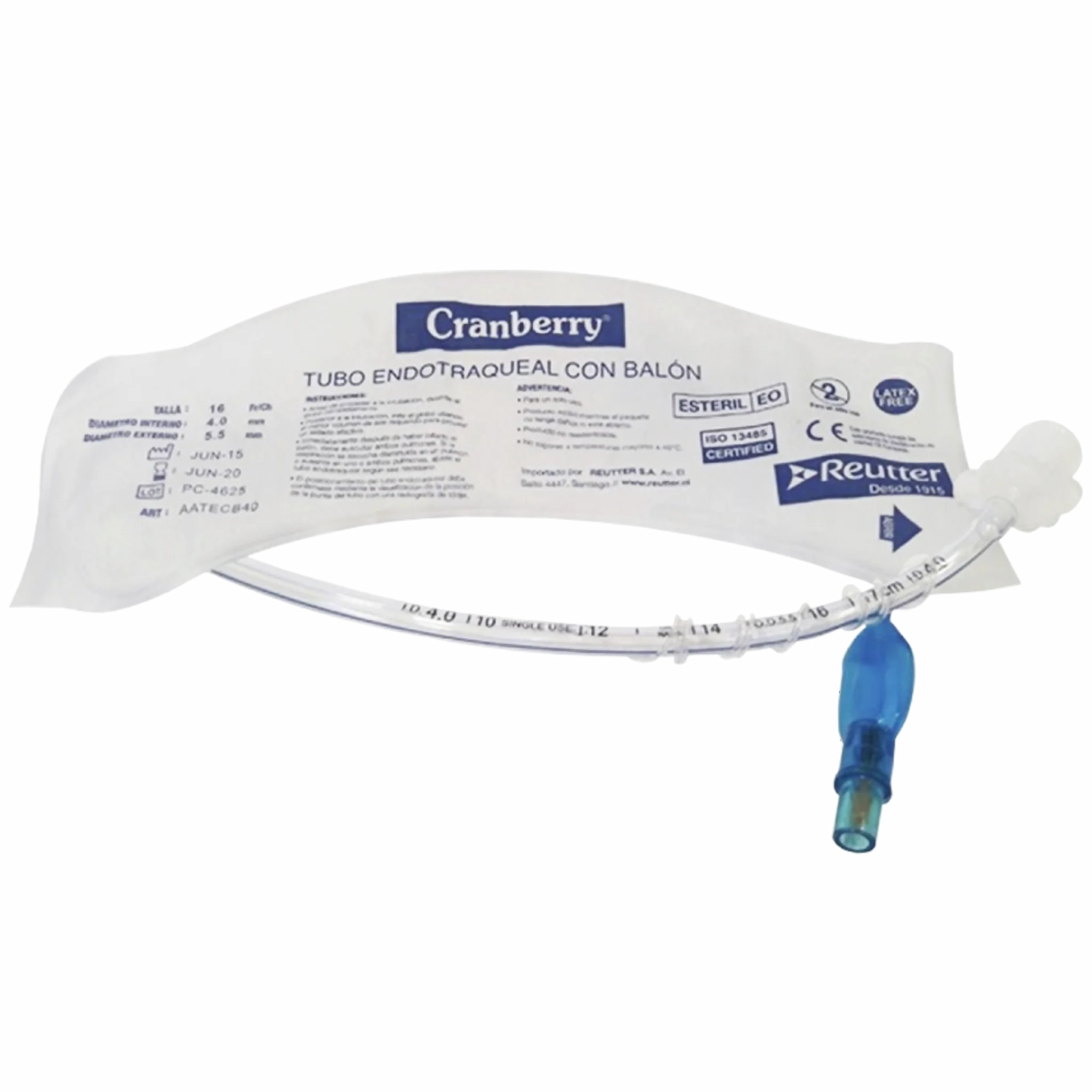 Tubos Endotraqueales Con Balón. Insumos Médicos
