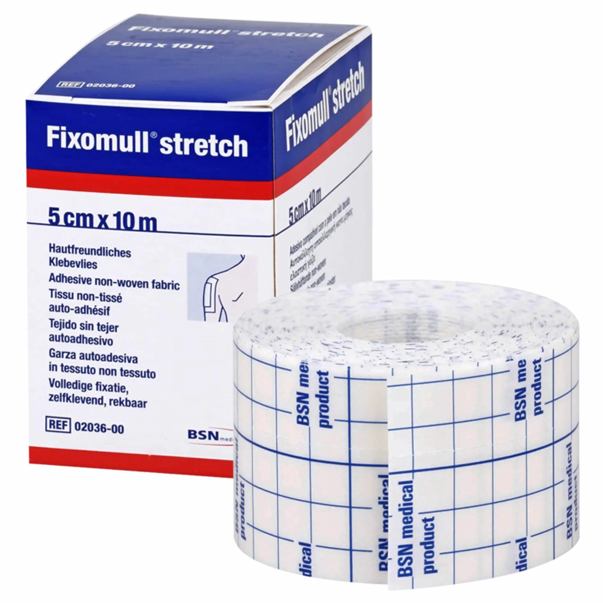 Venda Gasa Stretch Adhesiva 5cm. x 10mts. Fixomull. Insumos Médicos